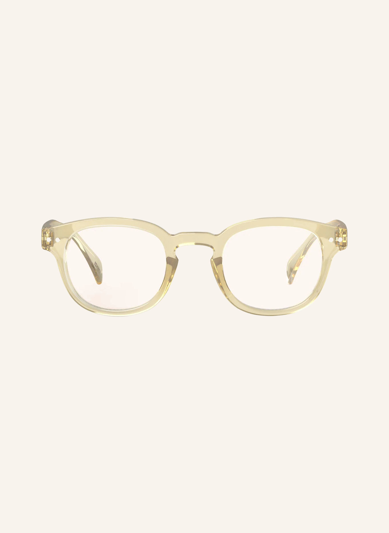 IZIPIZI Reading Glasses #C: YELLOW/TRANSPARENT