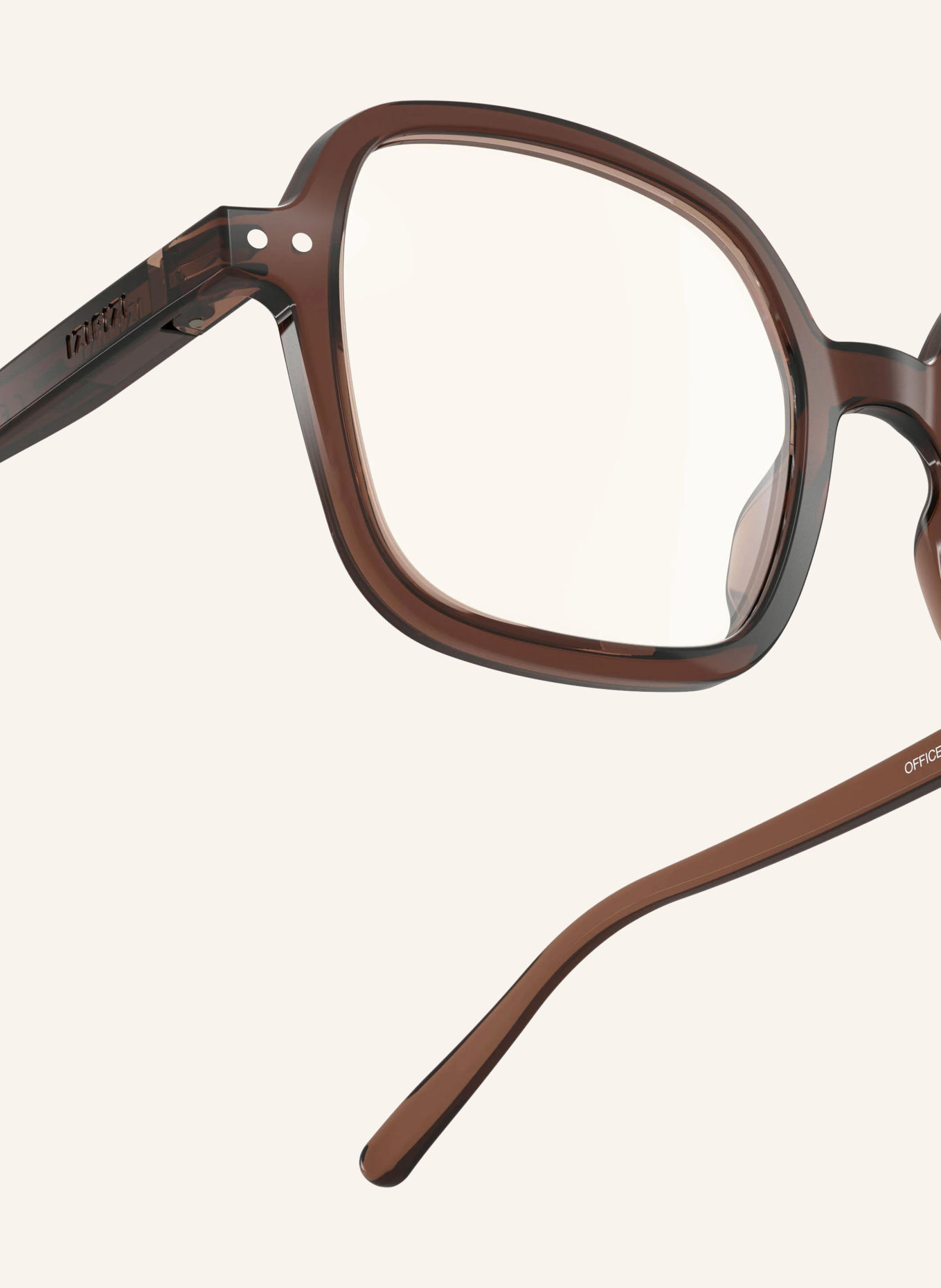 IZIPIZI Reading Glasses OFFICE: DARK BROWN/TRANSPARENT