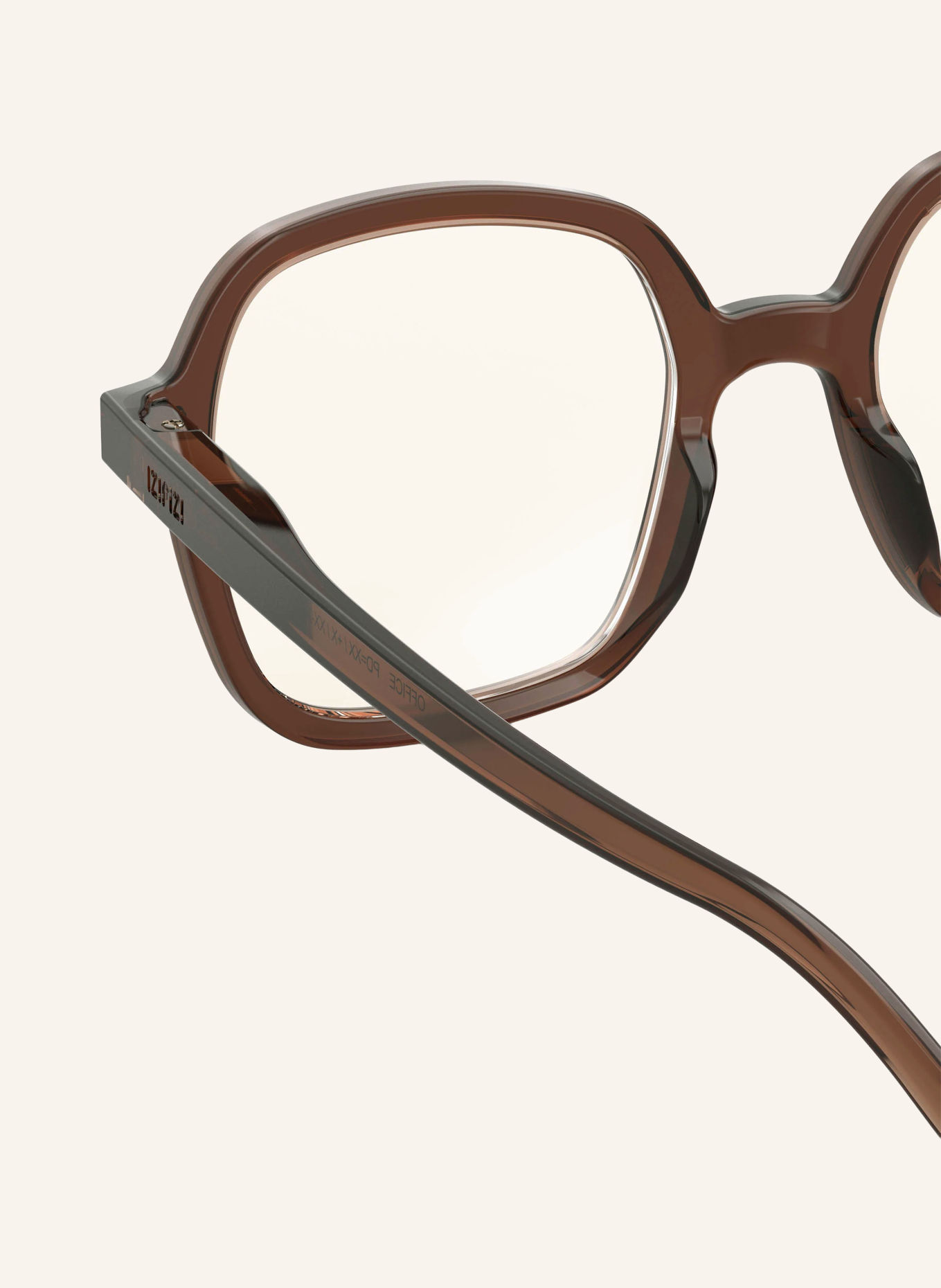 IZIPIZI Reading Glasses OFFICE: DARK BROWN/TRANSPARENT