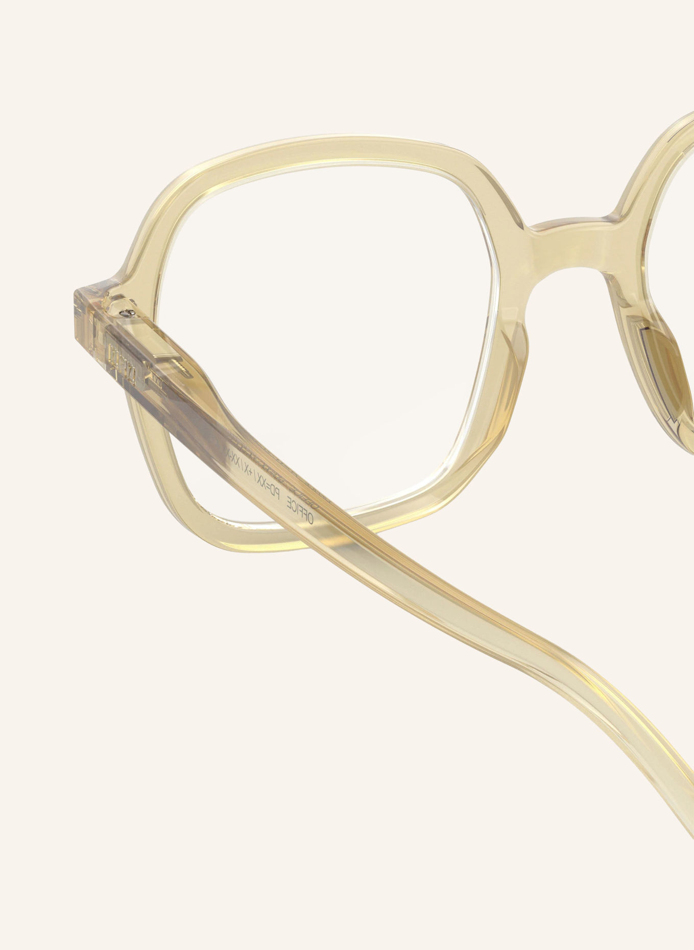IZIPIZI Reading Glasses OFFICE: YELLOW/TRANSPARENT