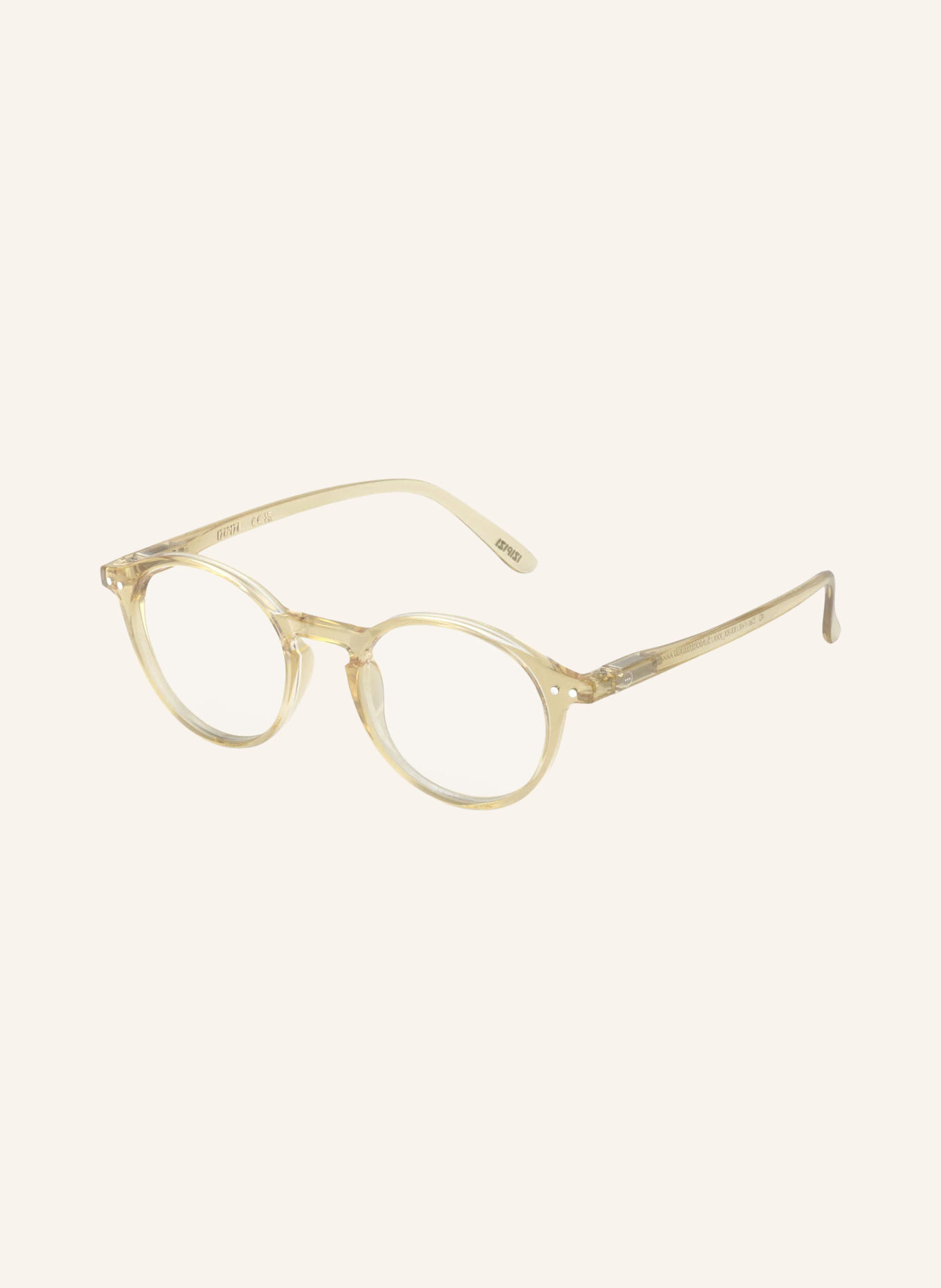 IZIPIZI Reading Glasses #D: LIGHT YELLOW/TRANSPARENT