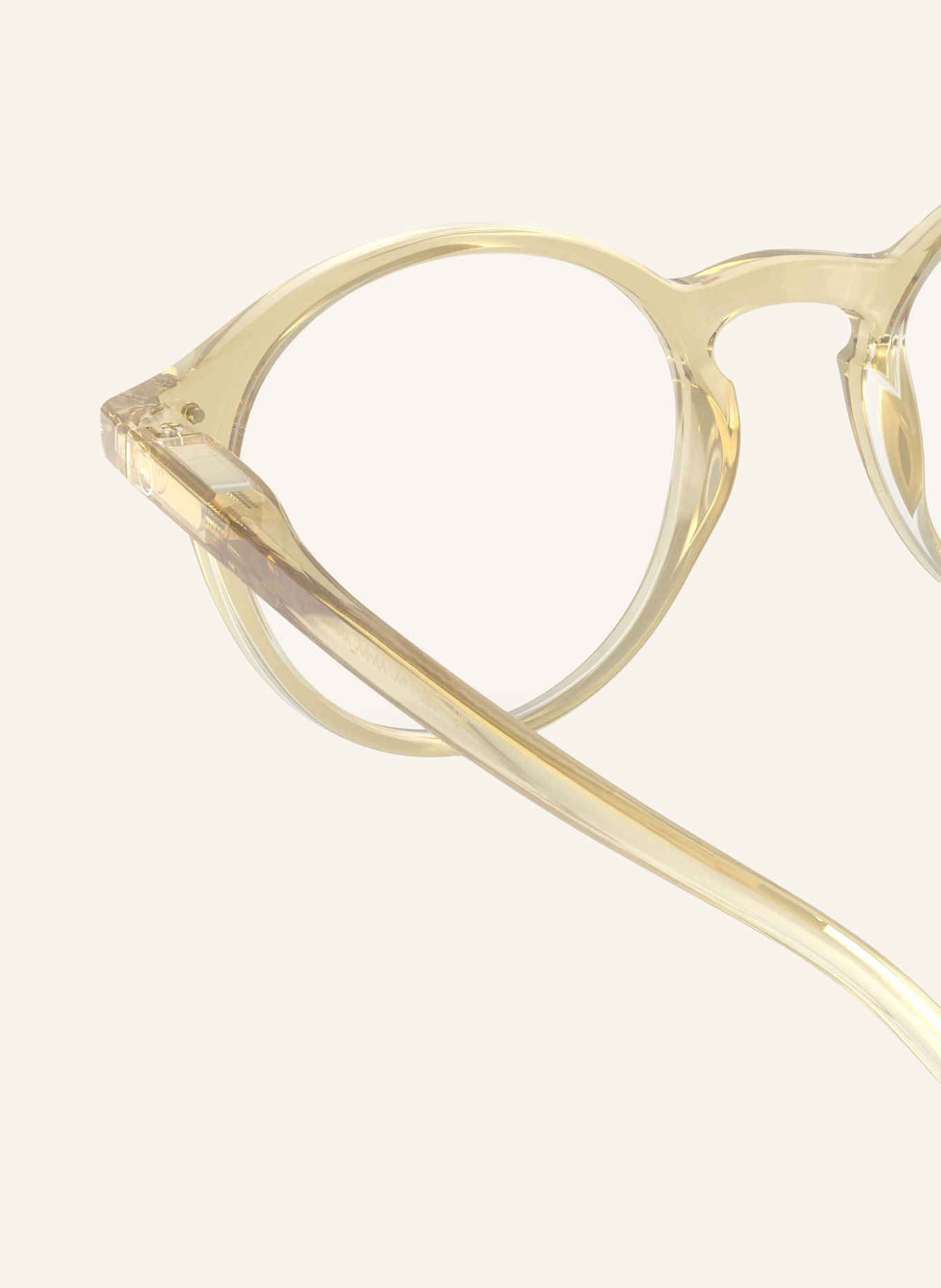 IZIPIZI Reading Glasses #D: LIGHT YELLOW/TRANSPARENT