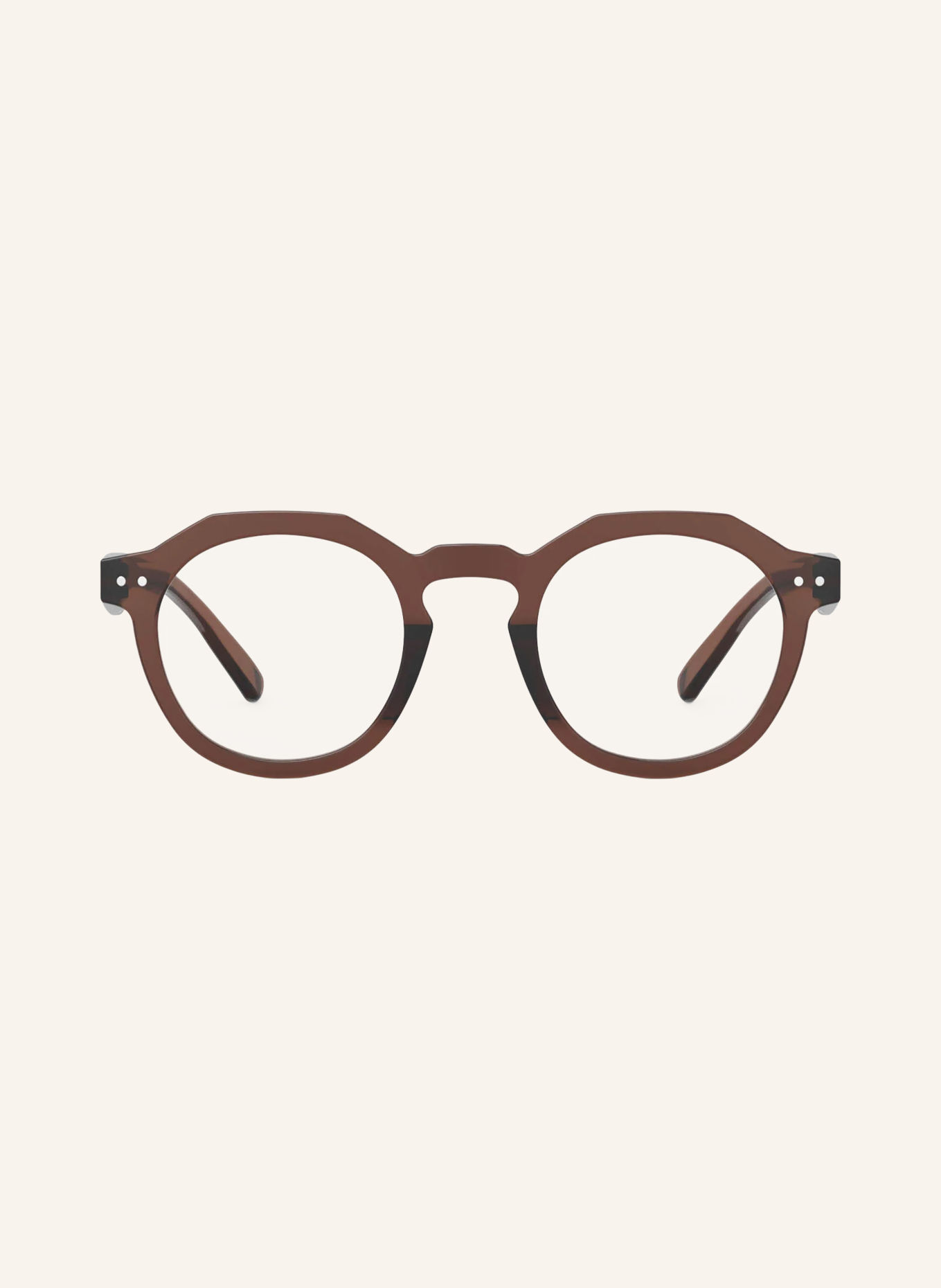 IZIPIZI ECHO Reading Glasses: DARK BROWN/TRANSPARENT