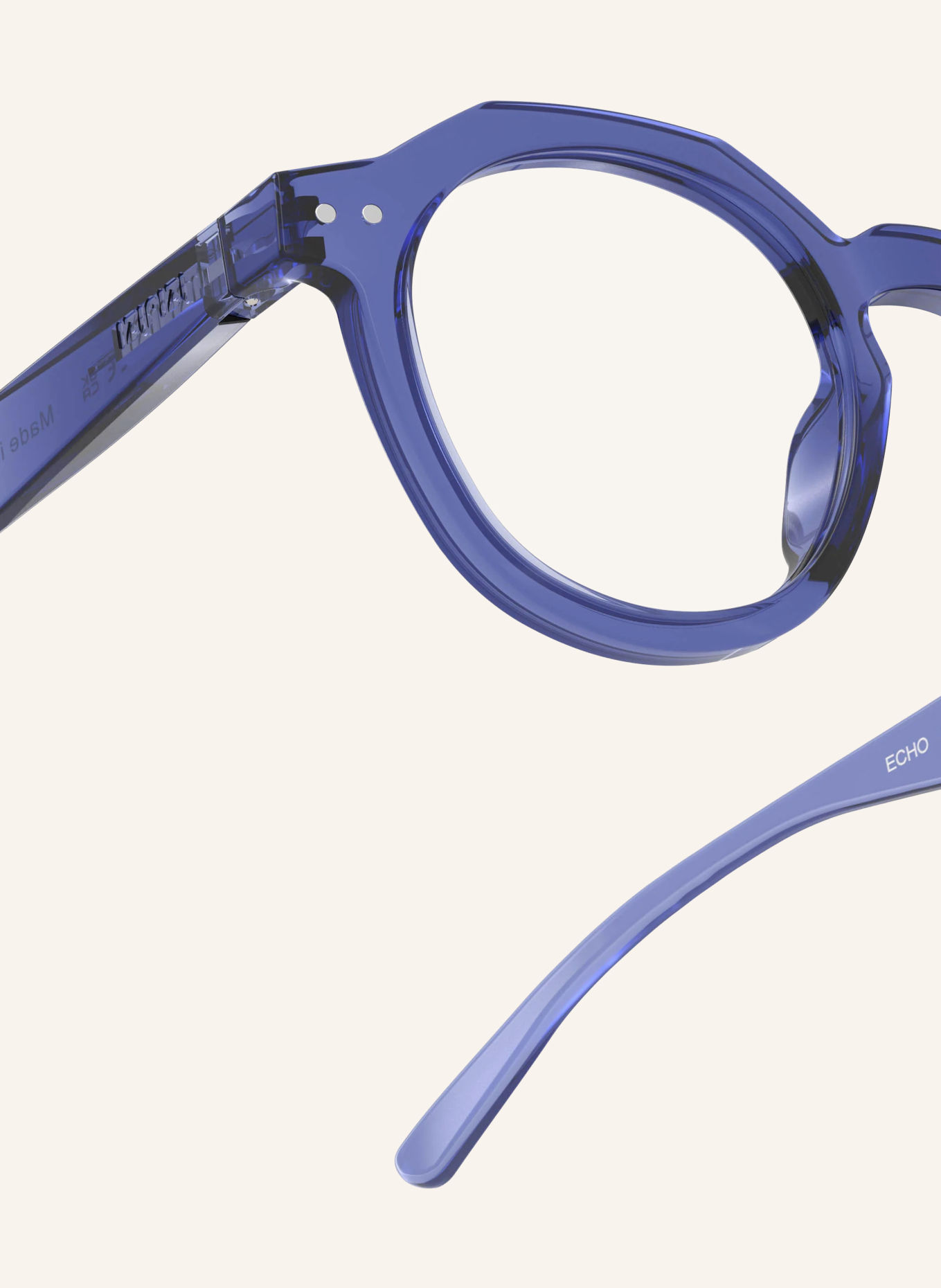 IZIPIZI ECHO Reading Glasses: BLUE/TRANSPARENT