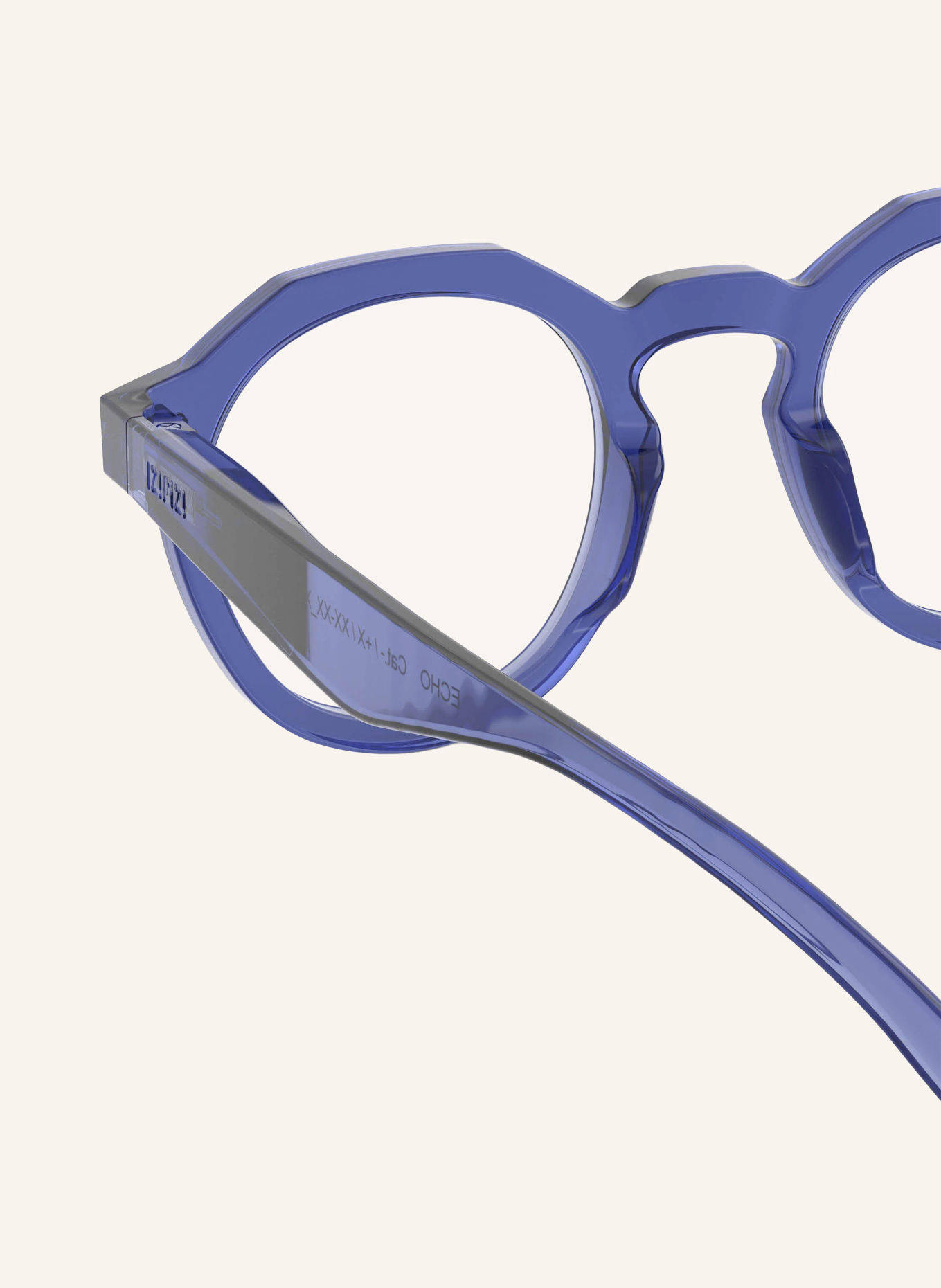 IZIPIZI ECHO Reading Glasses: BLUE/TRANSPARENT