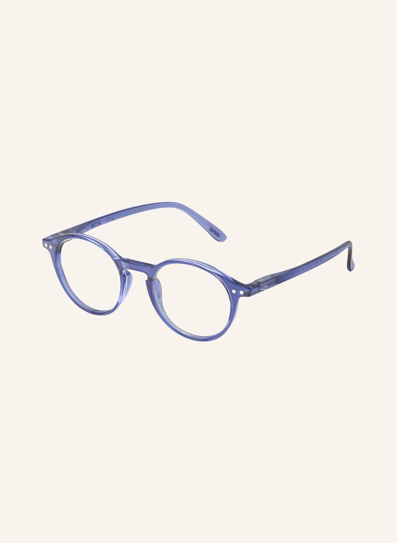 IZIPIZI Reading Glasses #D: BLUE/TRANSPARENT