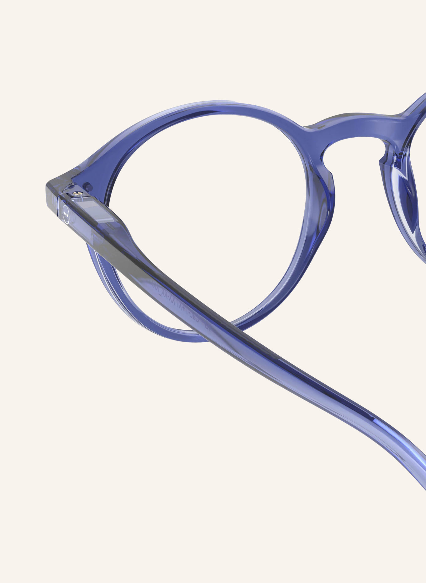 IZIPIZI Reading Glasses #D: BLUE/TRANSPARENT