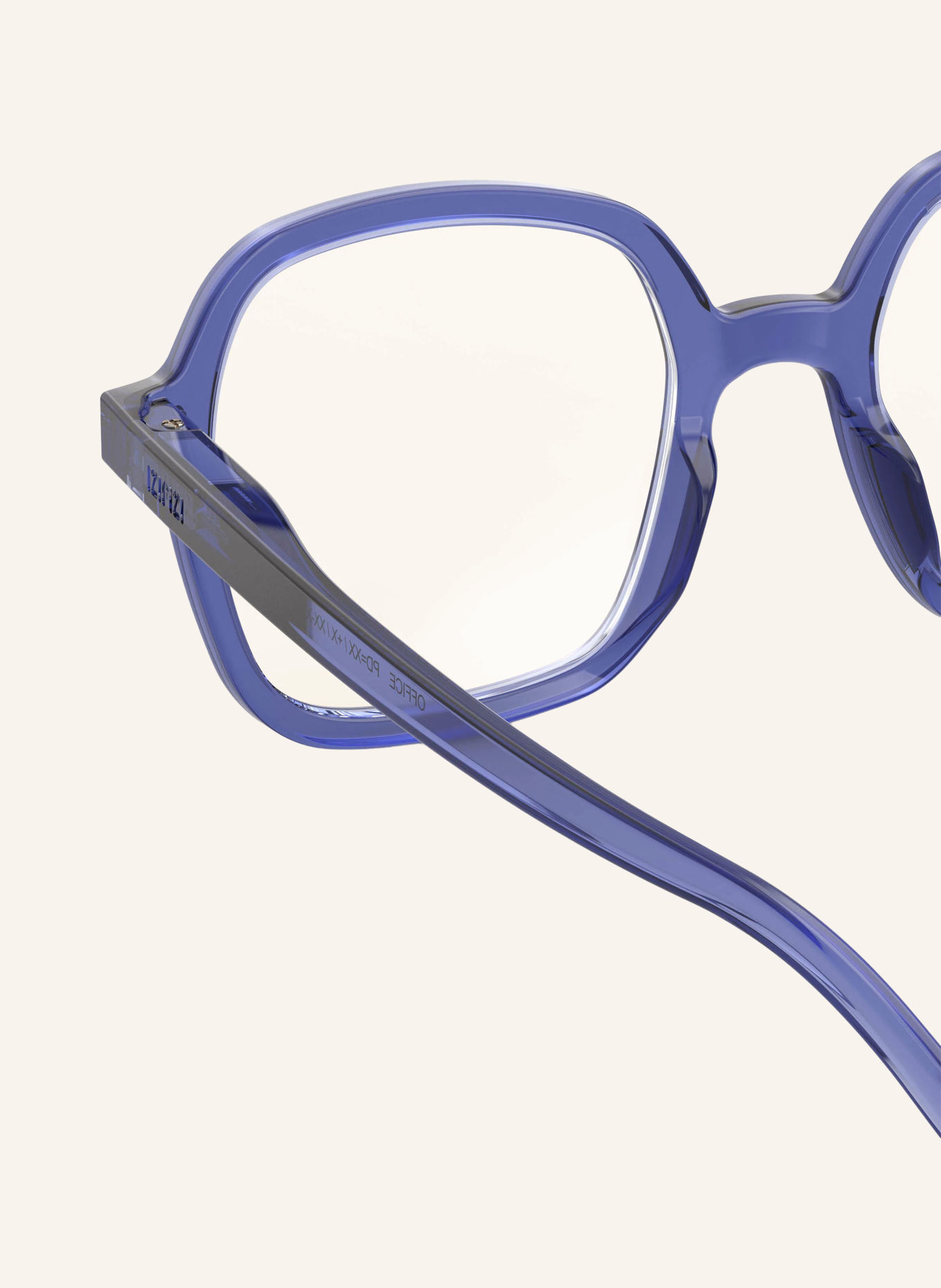 IZIPIZI Reading Glasses OFFICE: BLUE/TRANSPARENT