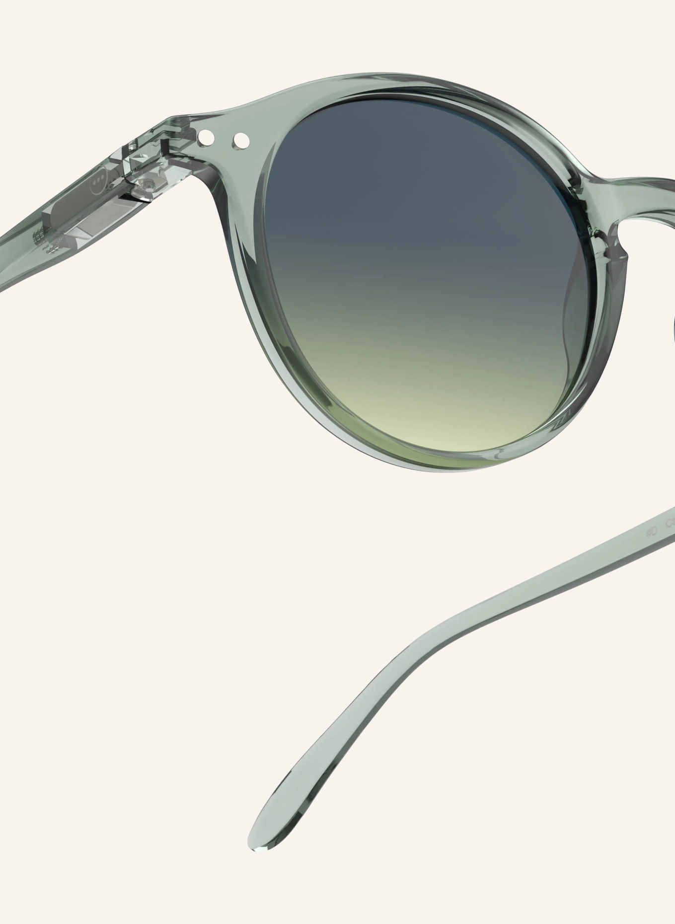 IZIPIZI Sunglasses #D: GREEN/DARK GREEN GRADIENT