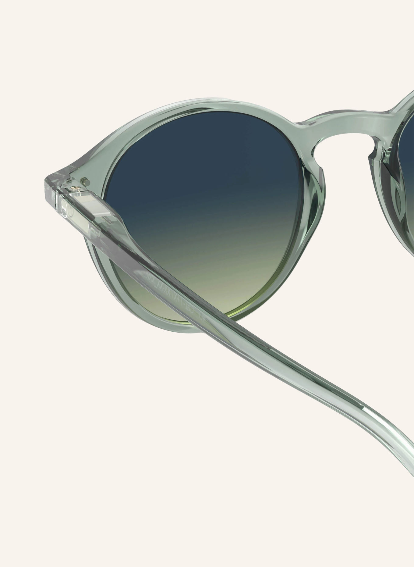 IZIPIZI Sunglasses #D: GREEN/DARK GREEN GRADIENT