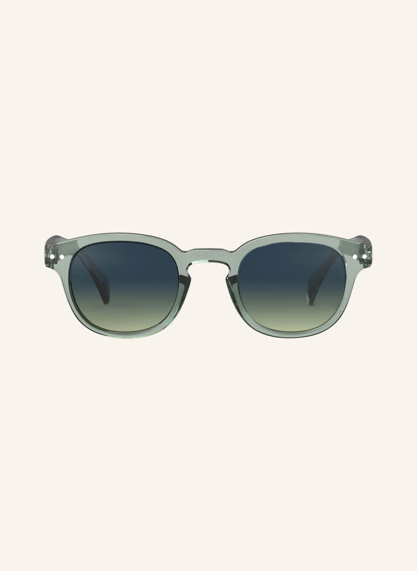 IZIPIZI Solbrille #C: GRØN/MØRKEGRØN FARVEOVERGANG