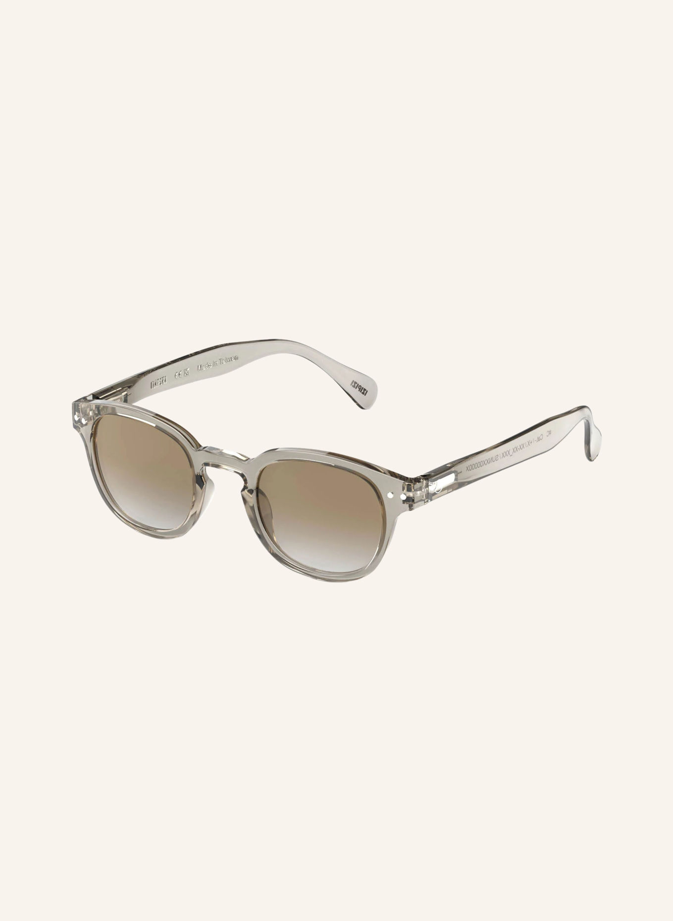 IZIPIZI Solbrille #C: LYSEGRÅ/GRÅ FARVEOVERGANG