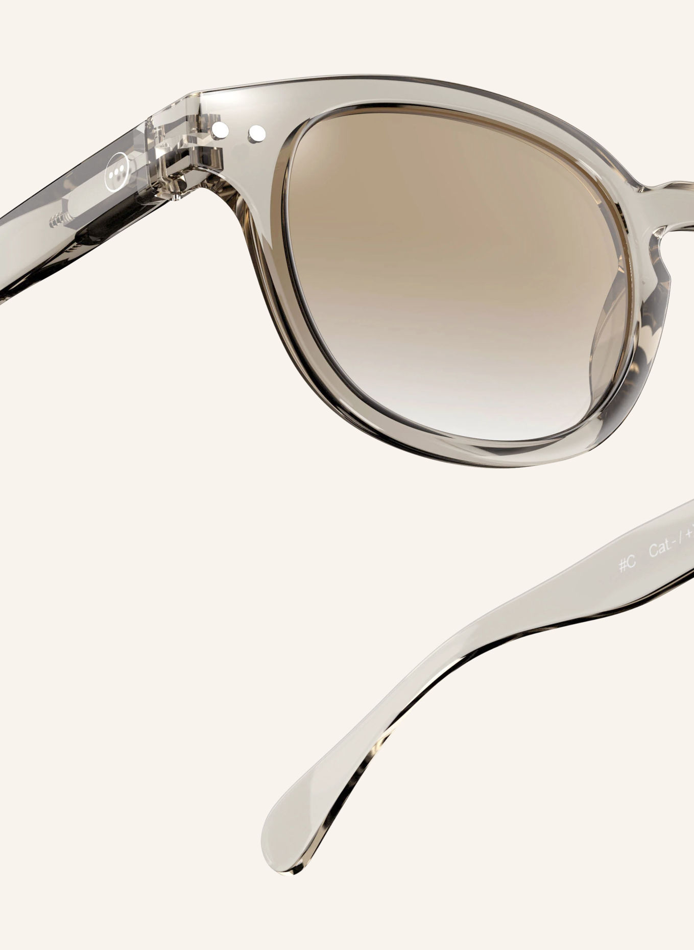 IZIPIZI Solbrille #C: LYSEGRÅ/GRÅ FARVEOVERGANG