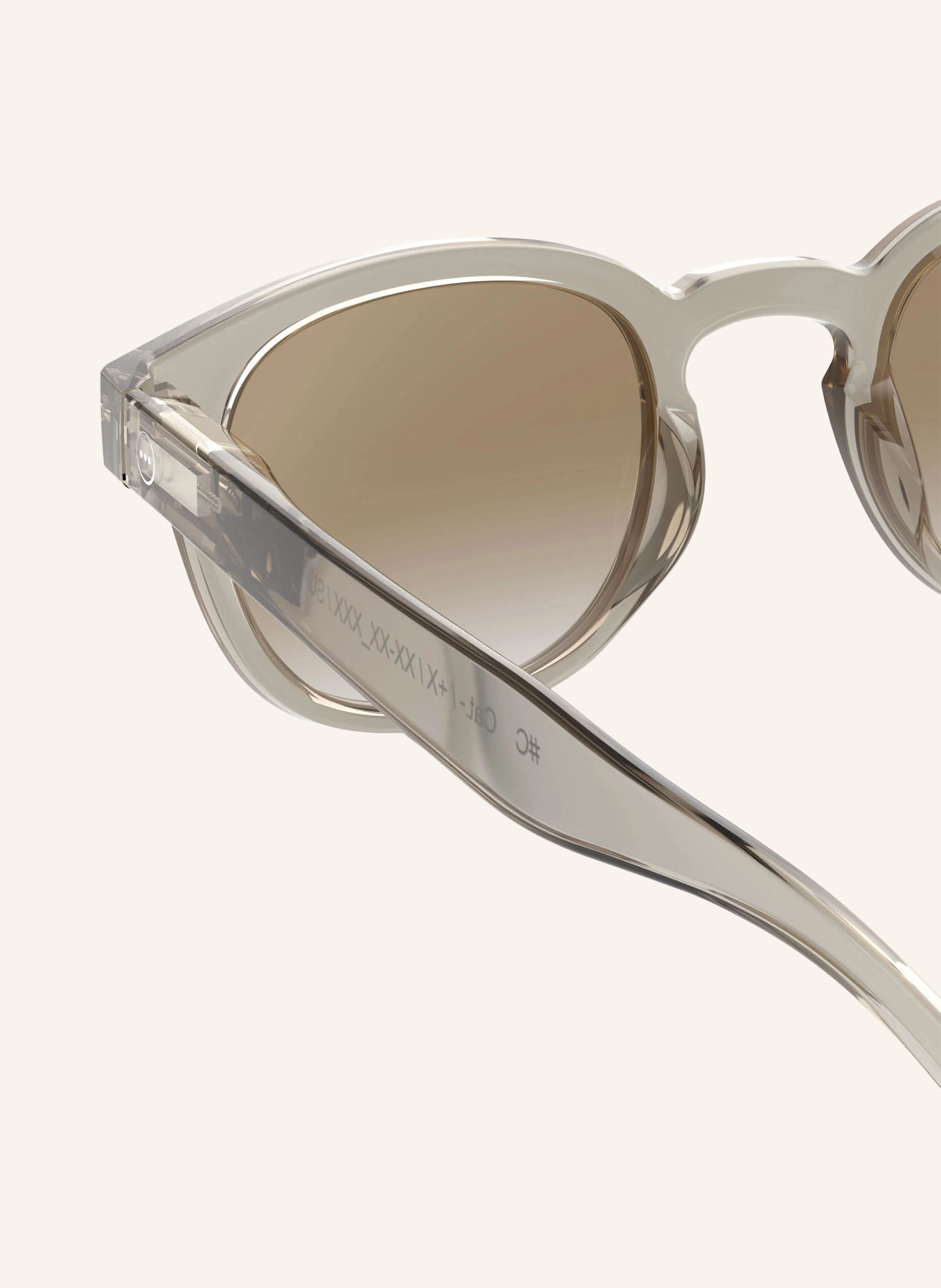 IZIPIZI Solbrille #C: LYSEGRÅ/GRÅ FARVEOVERGANG