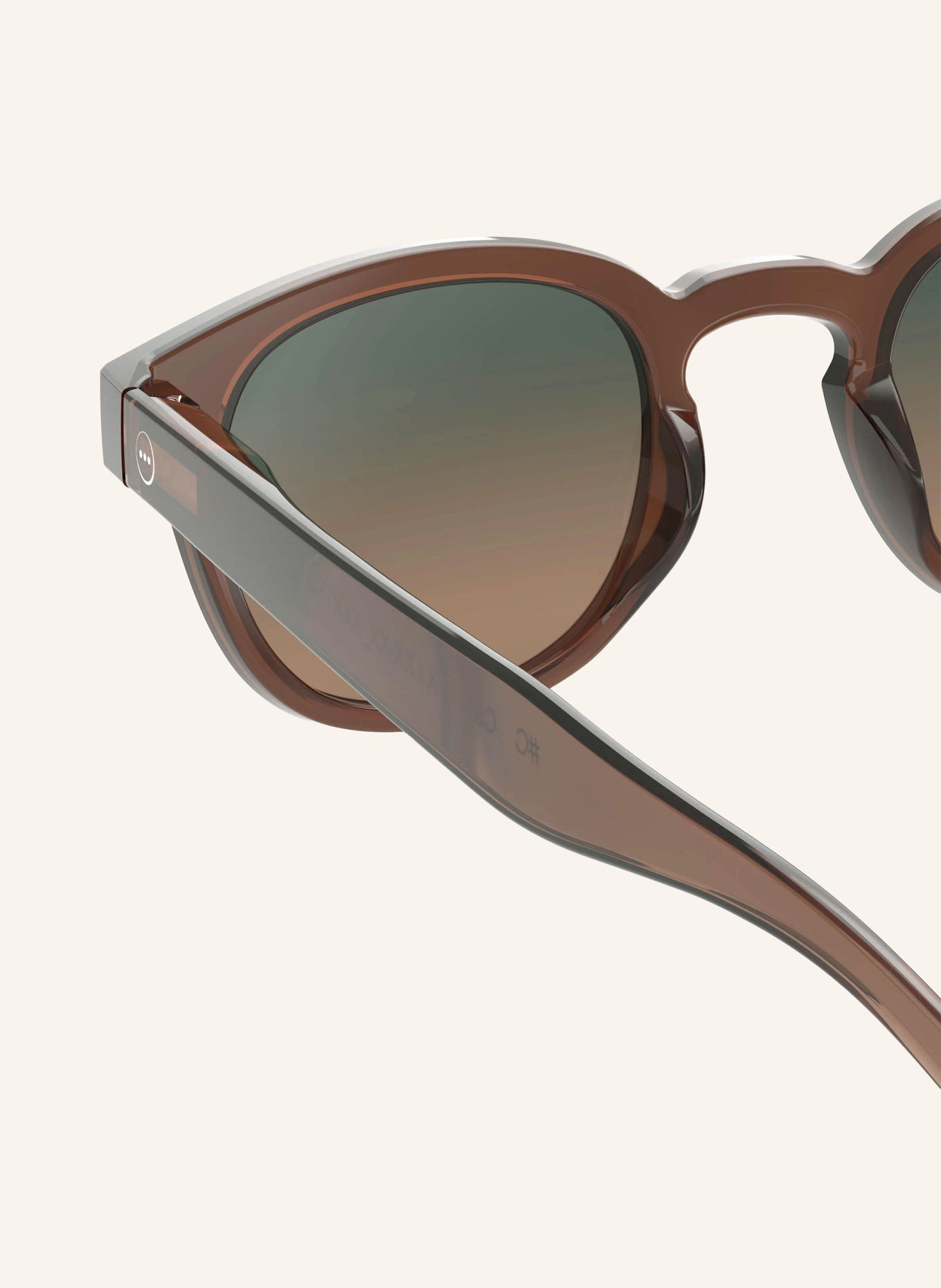 IZIPIZI Solbrille #C: MØRKEBRUN/BRUN FARVEOVERGANG
