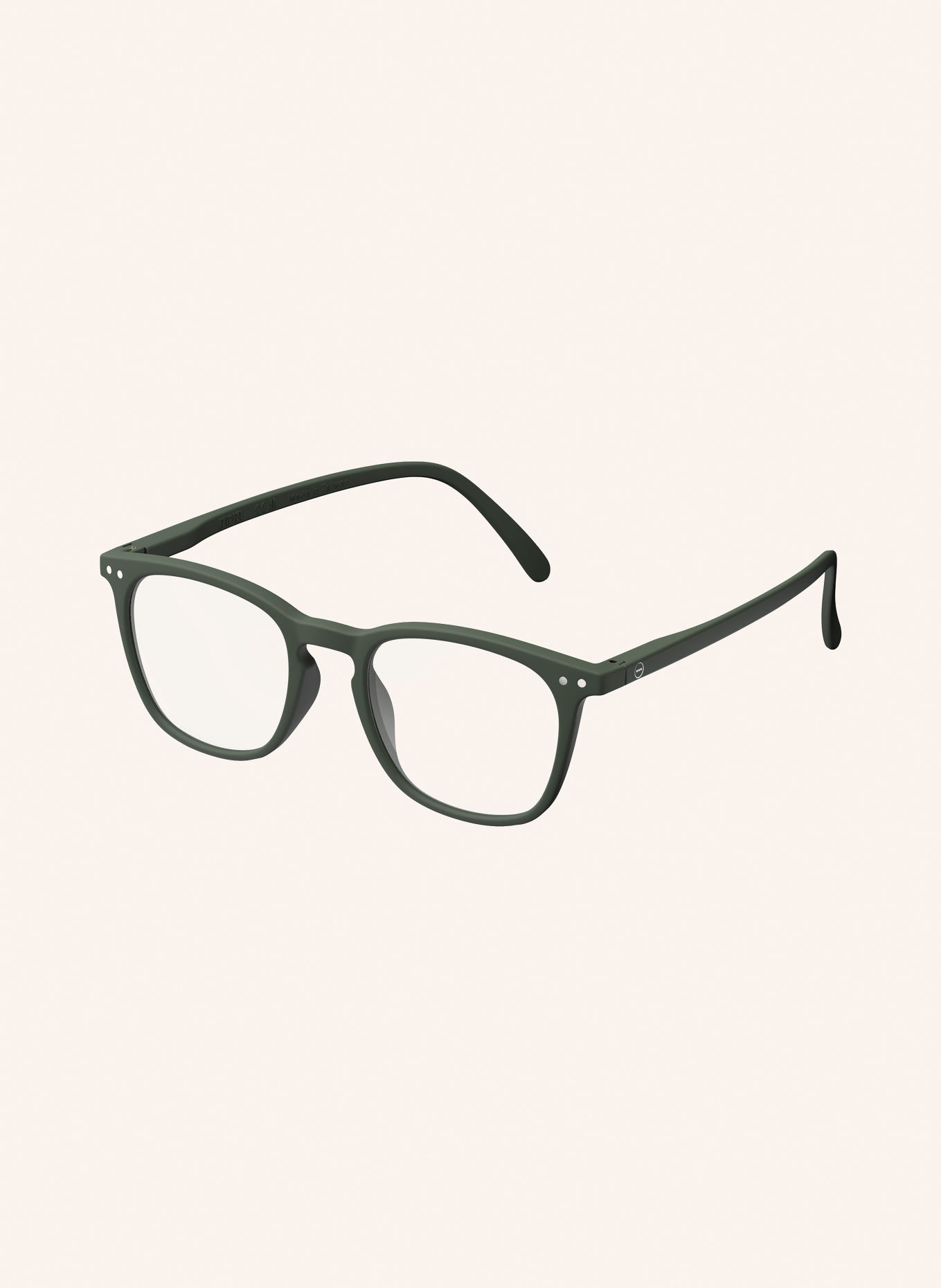 IZIPIZI Okulary do czytania #E: KHAKI/ PRZEZROCZYSTY
