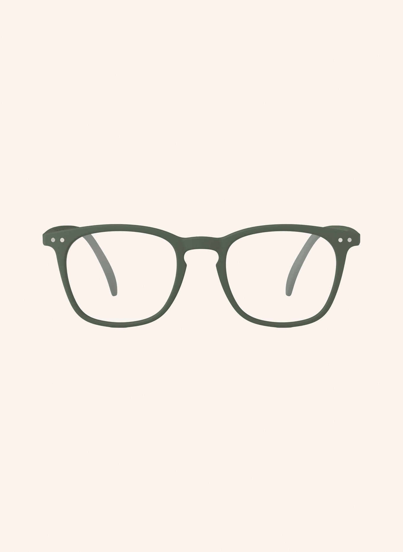 IZIPIZI Okulary do czytania #E: KHAKI/ PRZEZROCZYSTY