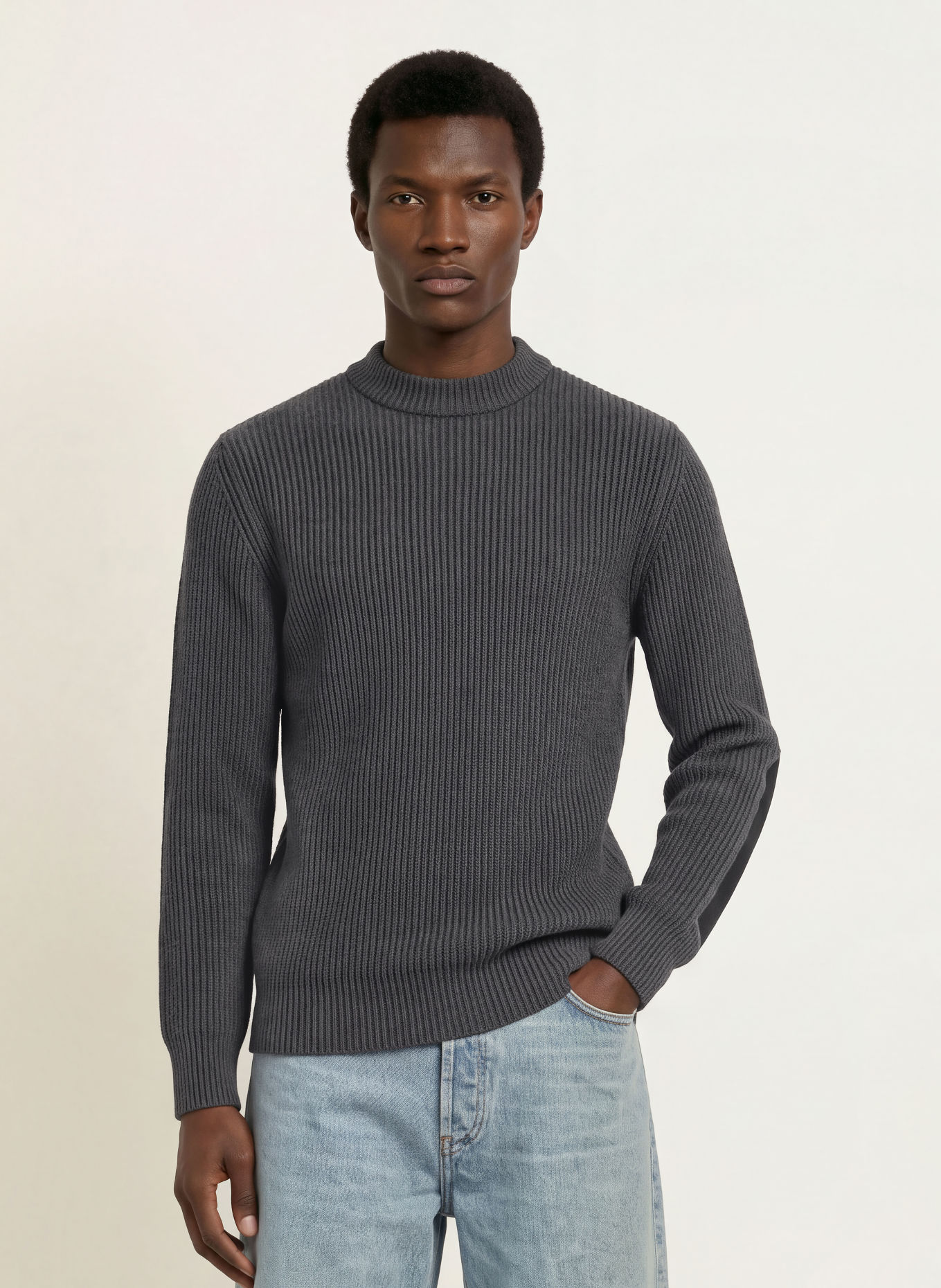S. N. S. HERNING FENDER 4J Sweater: DARK GRAY
