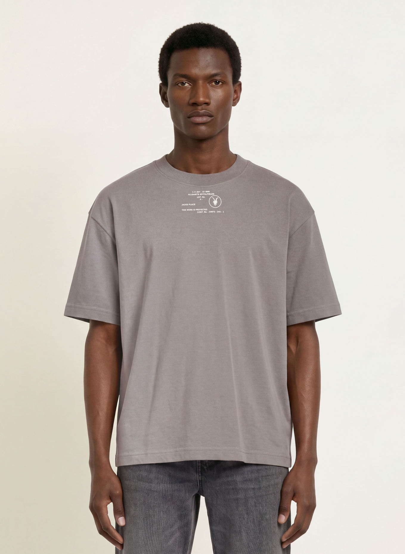 ALLSAINTS RAPHY T-shirt: GRAY