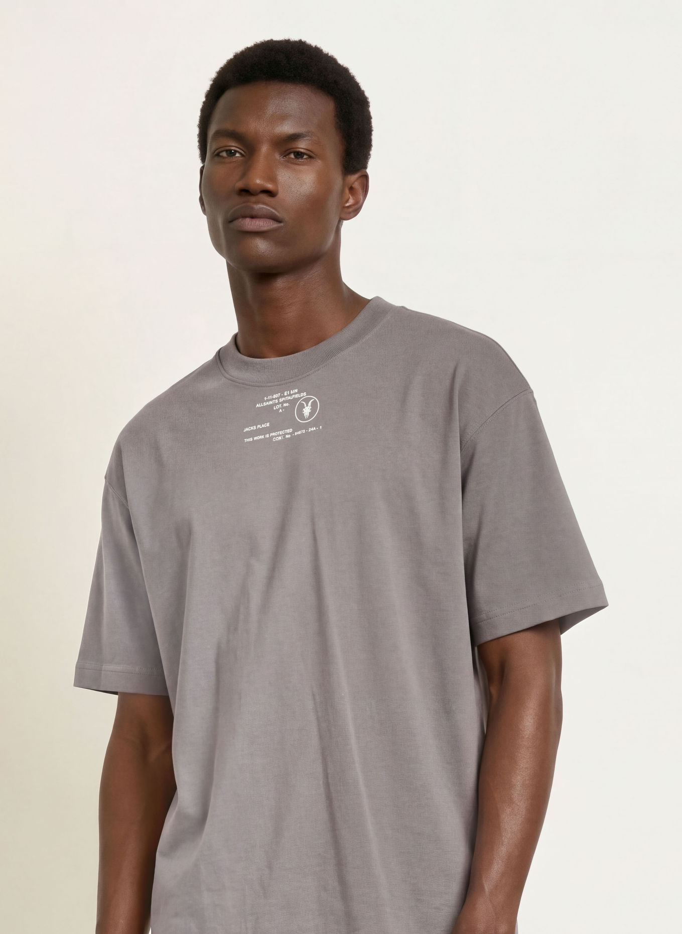 ALLSAINTS RAPHY T-shirt: GRAY
