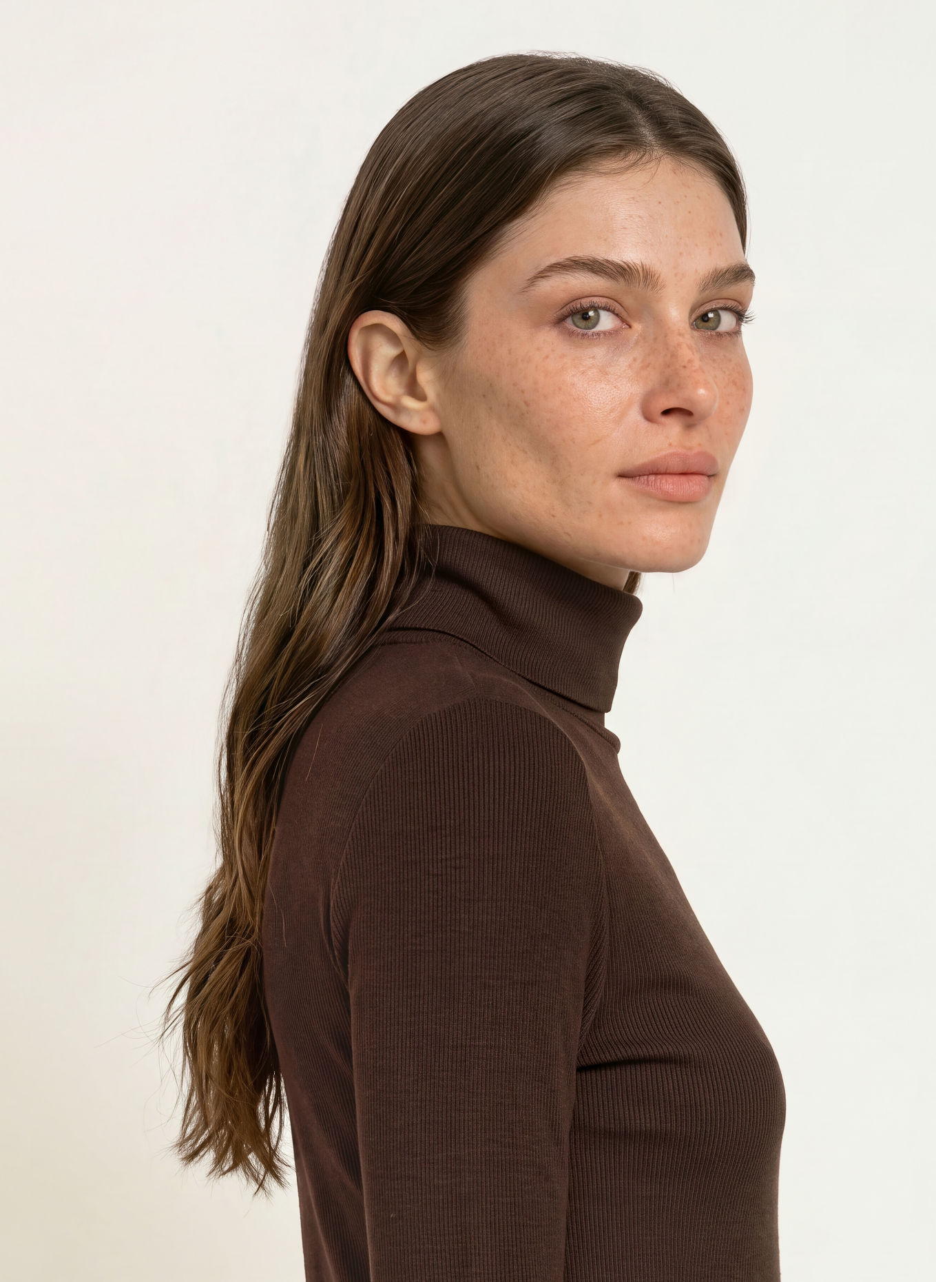 HOBBS Colshirt KIERA: MARRON FONCÉ