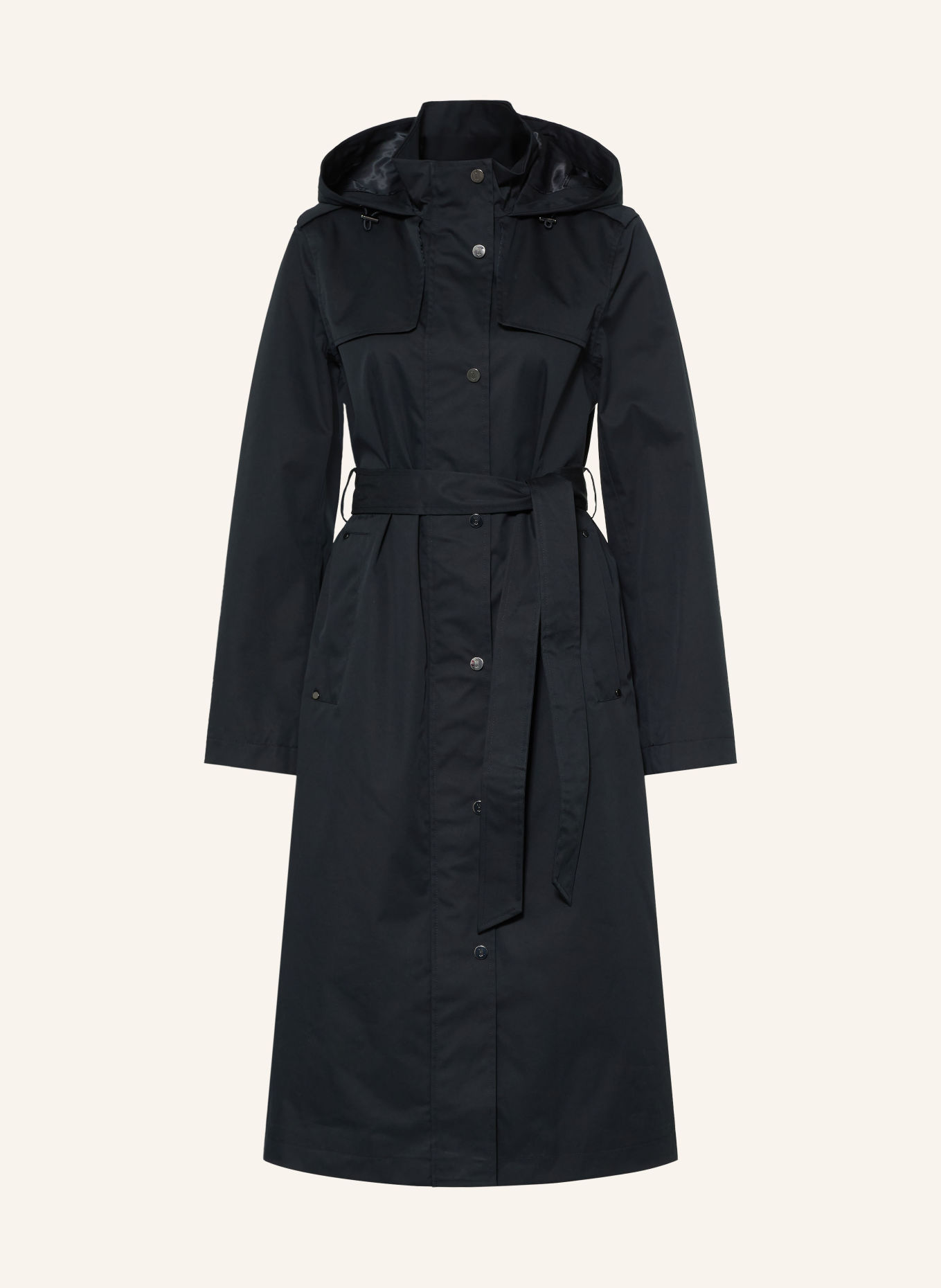 HOBBS Trenchcoat FELICIA: MÖRKBLÅ