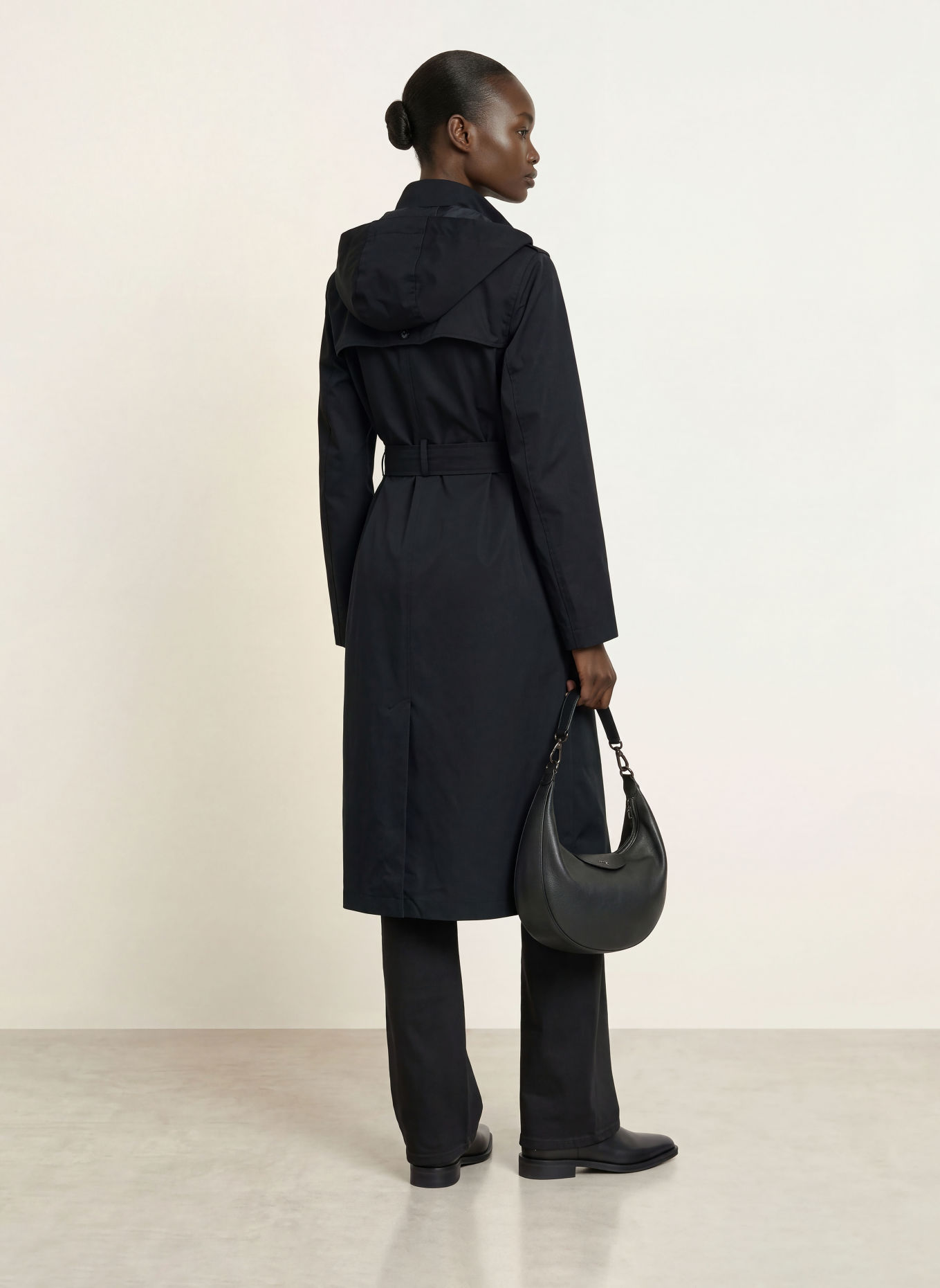 HOBBS Trenchcoat FELICIA: MÖRKBLÅ