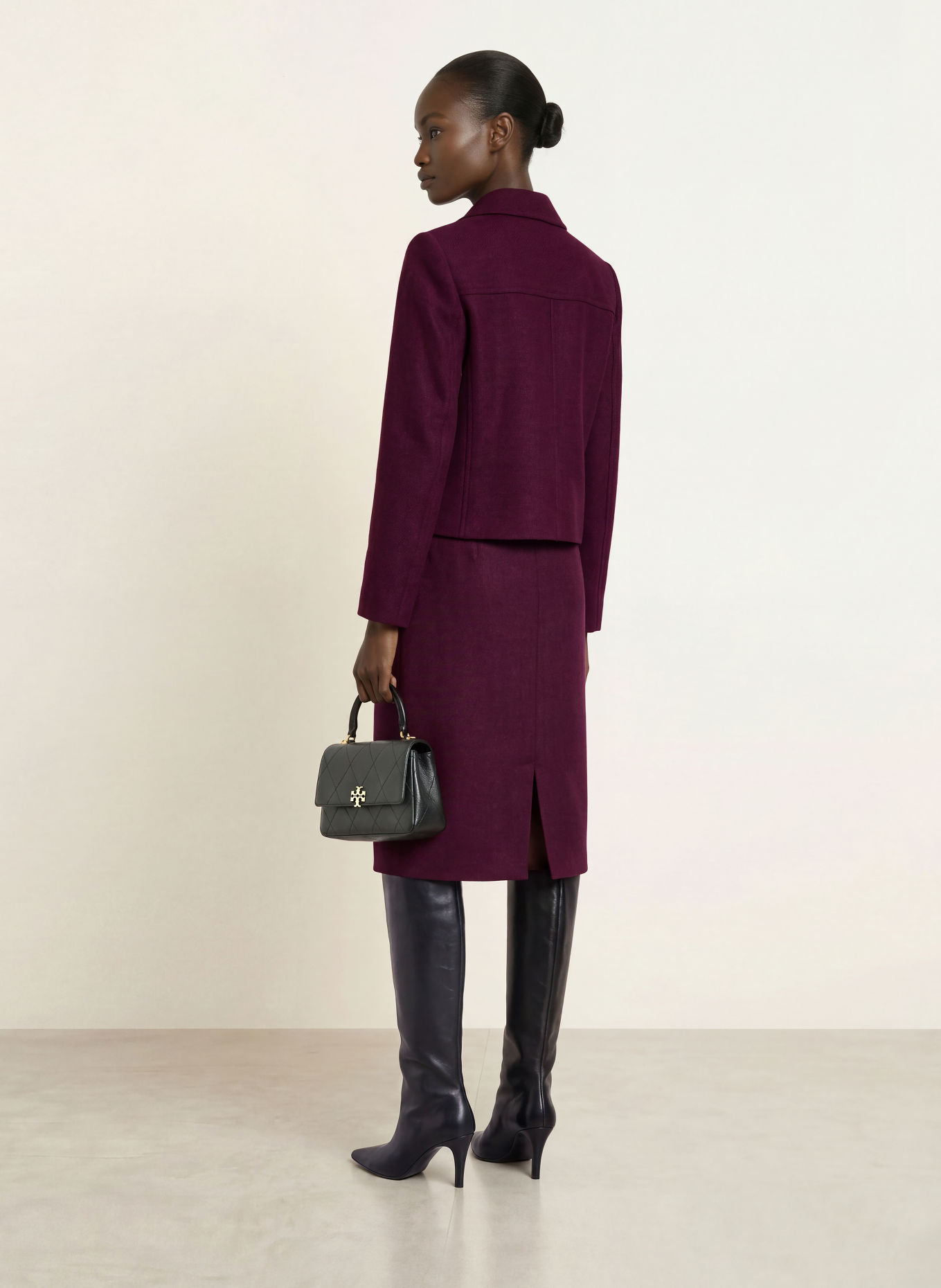 HOBBS Blazer ADEEN: DONKERPAARS / DONKERBLAUW
