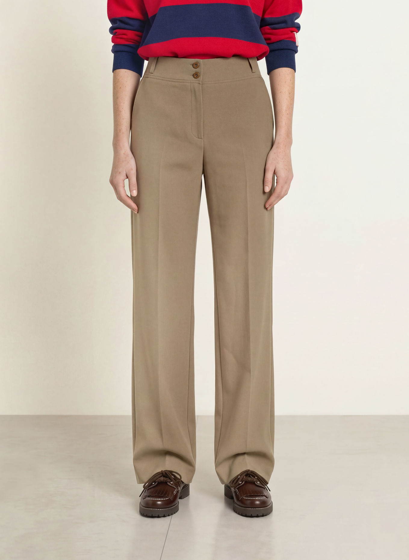 CLAUDIE PIERLOT Marlenehose: KHAKI