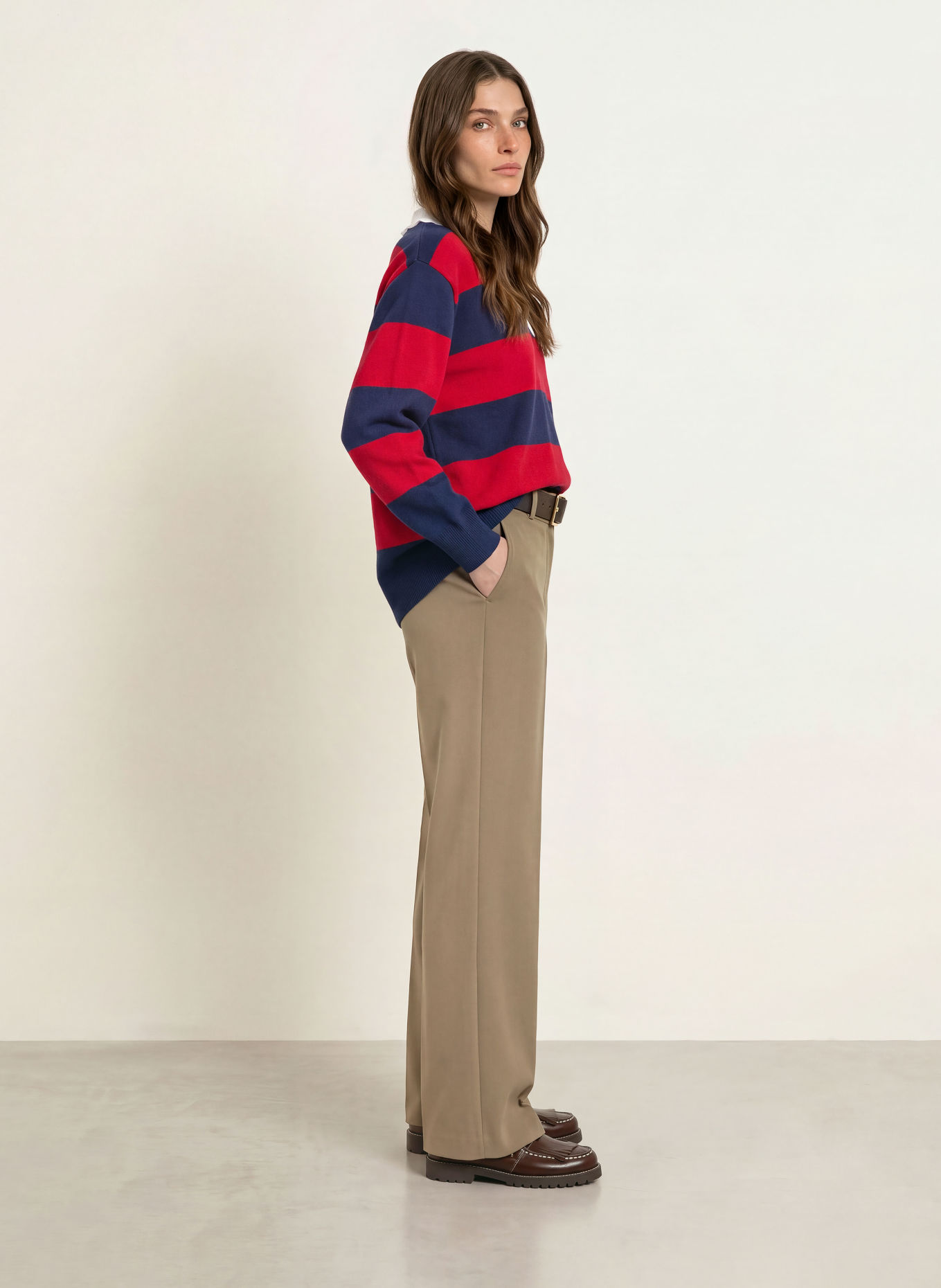 CLAUDIE PIERLOT Marlenehose: KHAKI