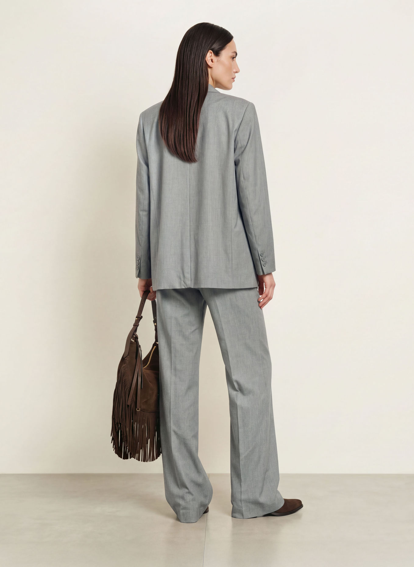ba&sh Oversized-Blazer CLARO: GRAU