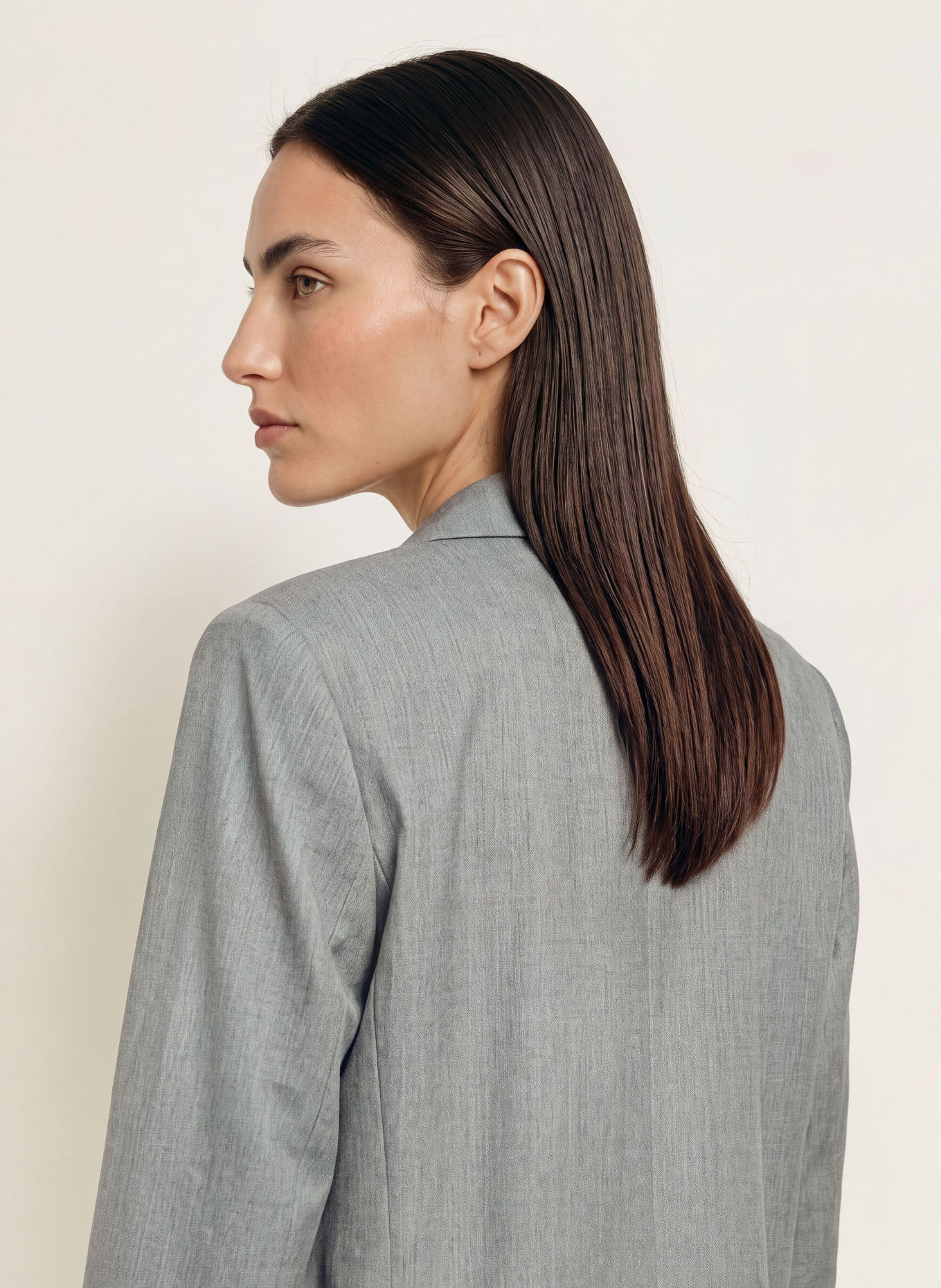 ba&sh Oversized-Blazer CLARO: GRAU