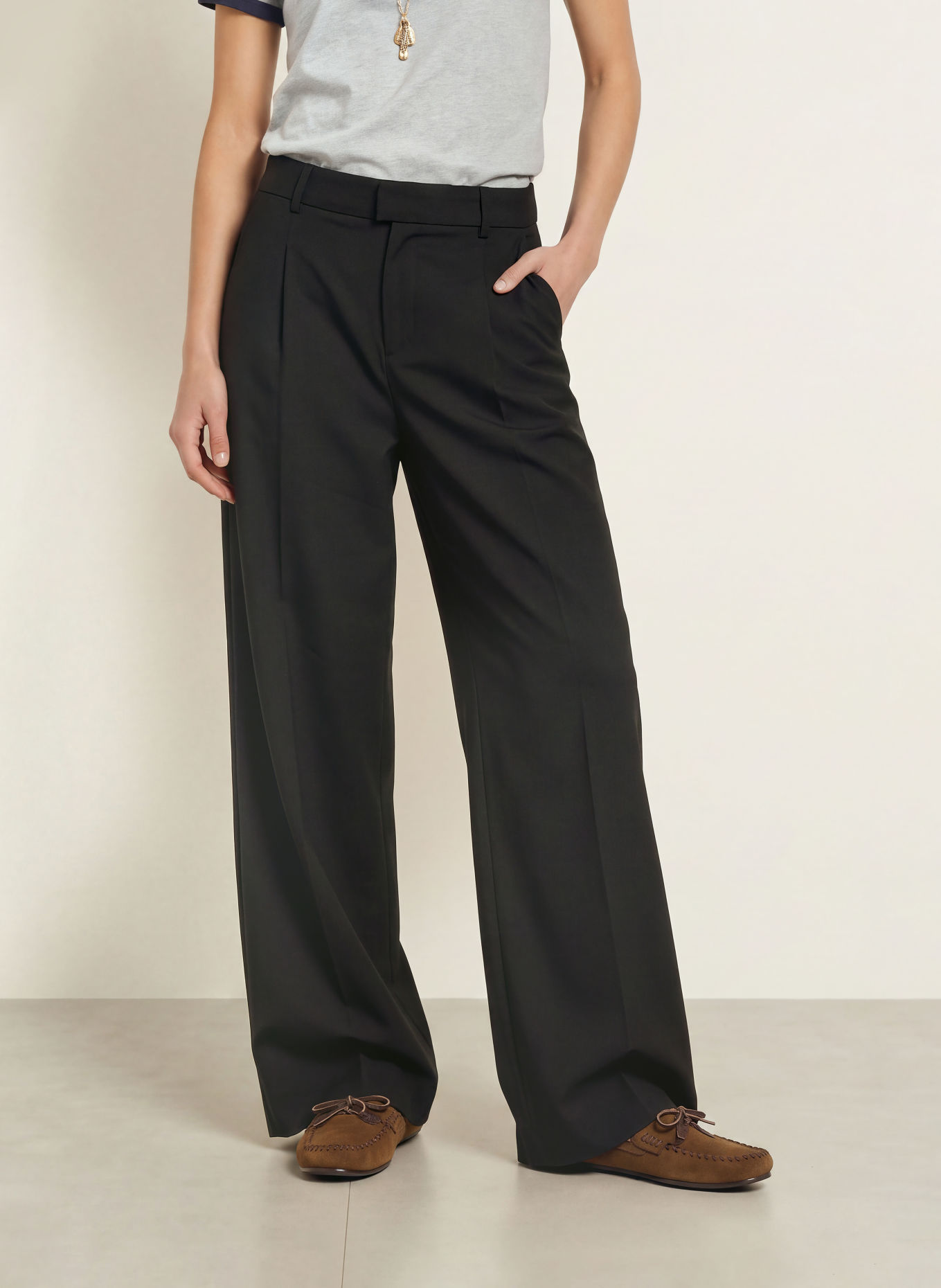 ba&sh Marlenehose CRAVY: SCHWARZ