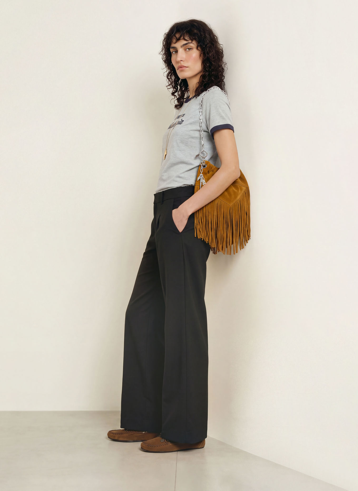ba&sh Marlenehose CRAVY: SCHWARZ