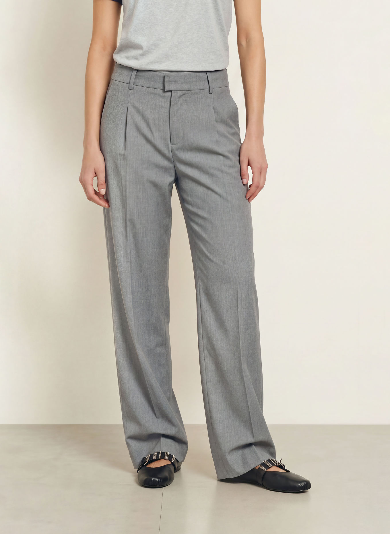 ba&sh Marlenehose CRAVY: GRAU