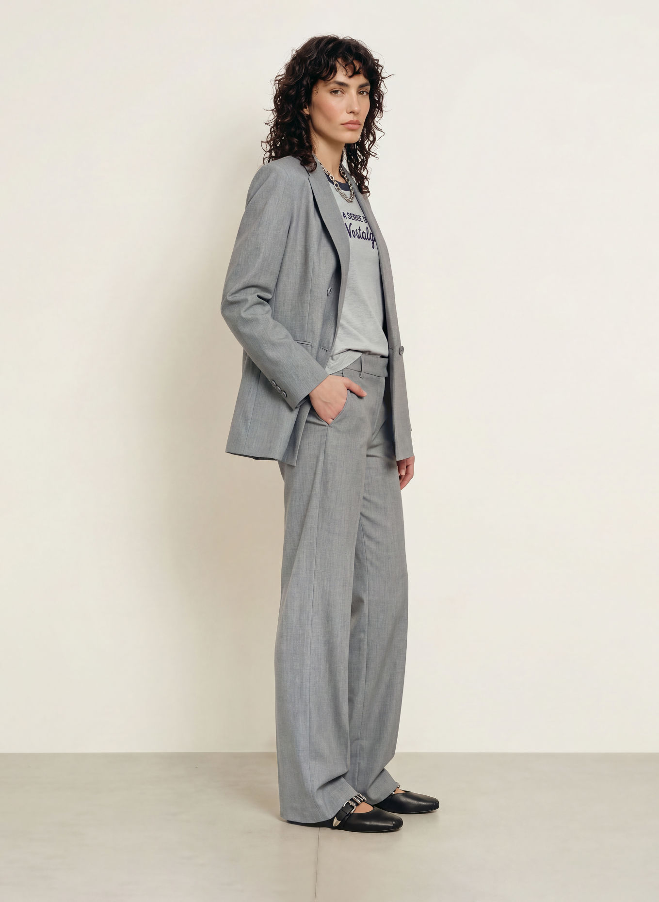 ba&sh Marlenehose CRAVY: GRAU