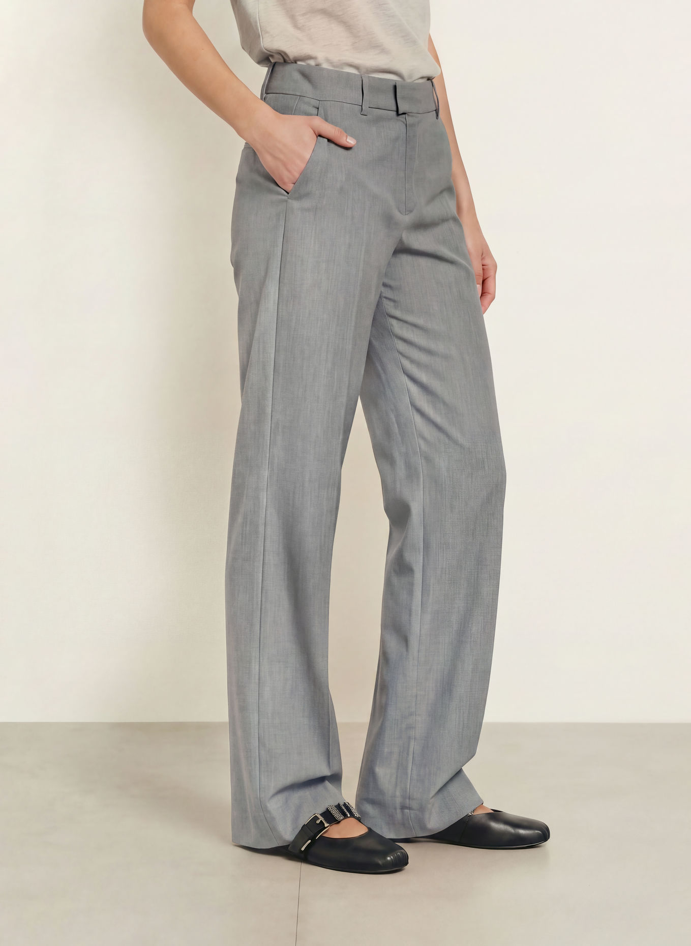 ba&sh Marlenehose CRAVY: GRAU