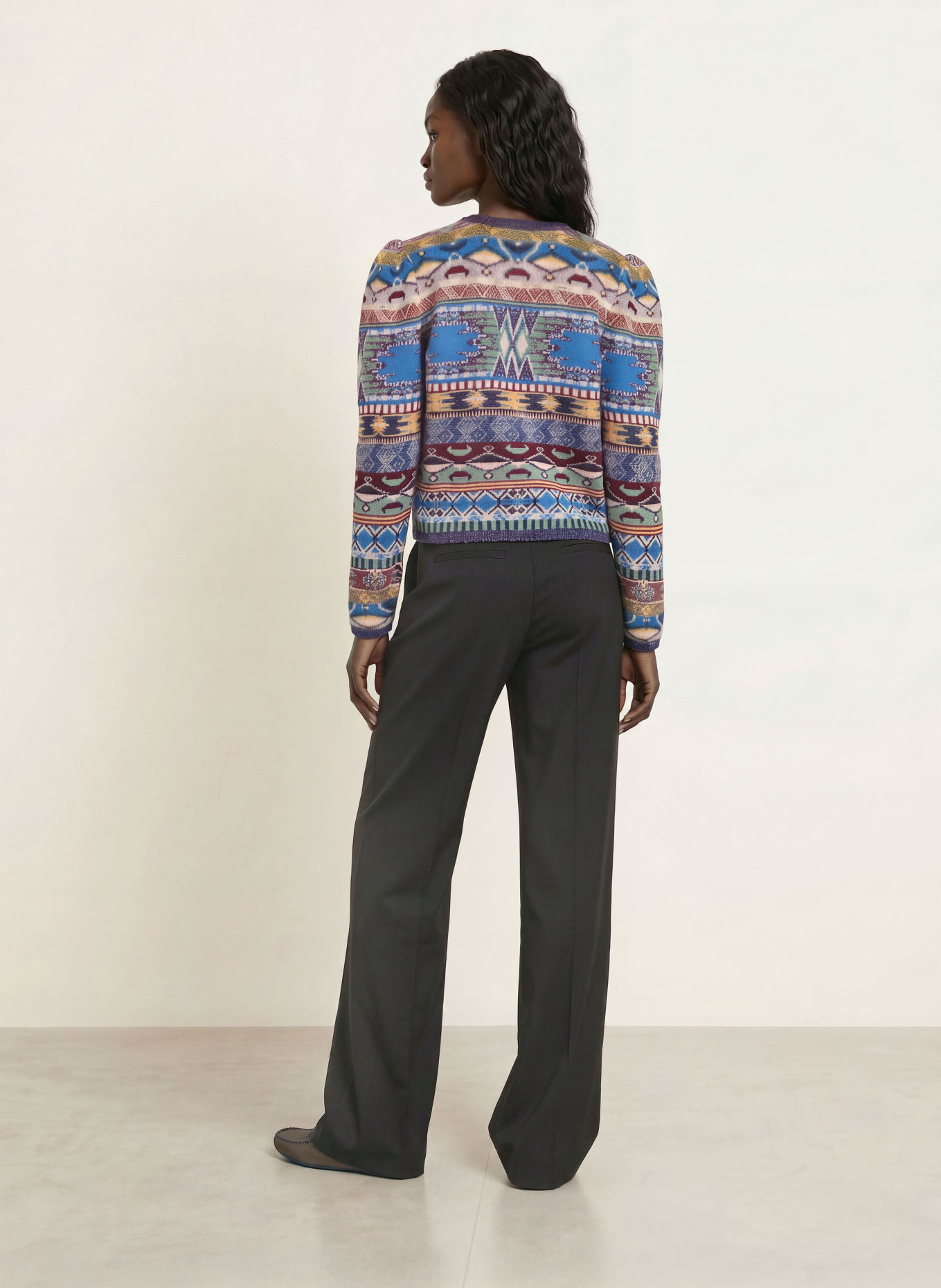 ba&sh Wide-leg trousers CISTACHIO: BLACK