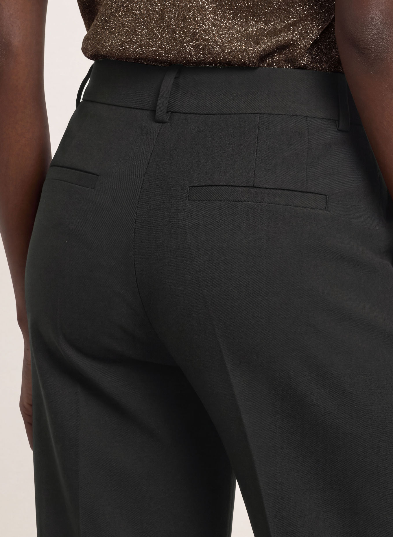 ba&sh Wide-leg trousers CISTACHIO: BLACK