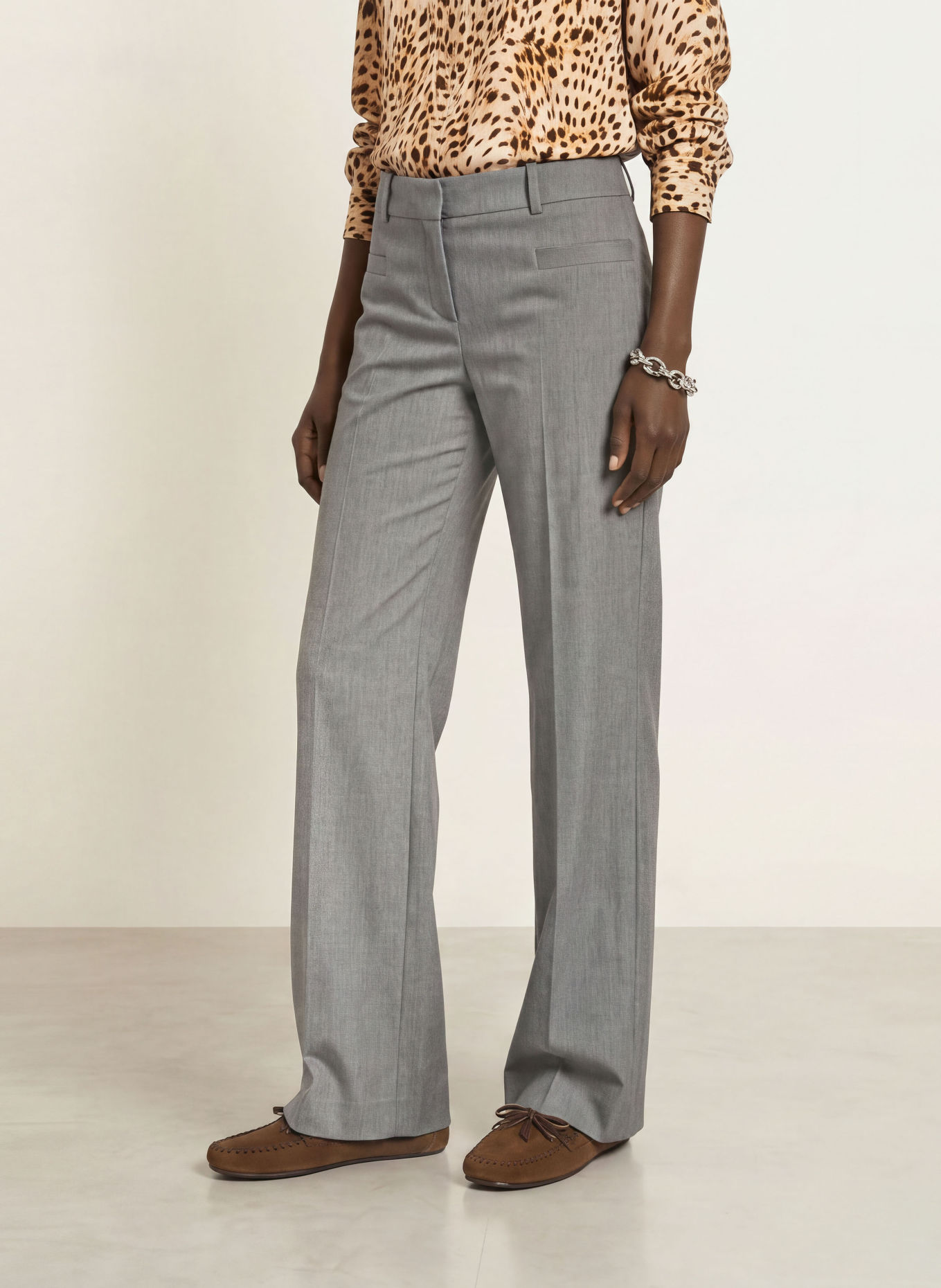 ba&sh Marlenehose CISTACHIO: GRAU