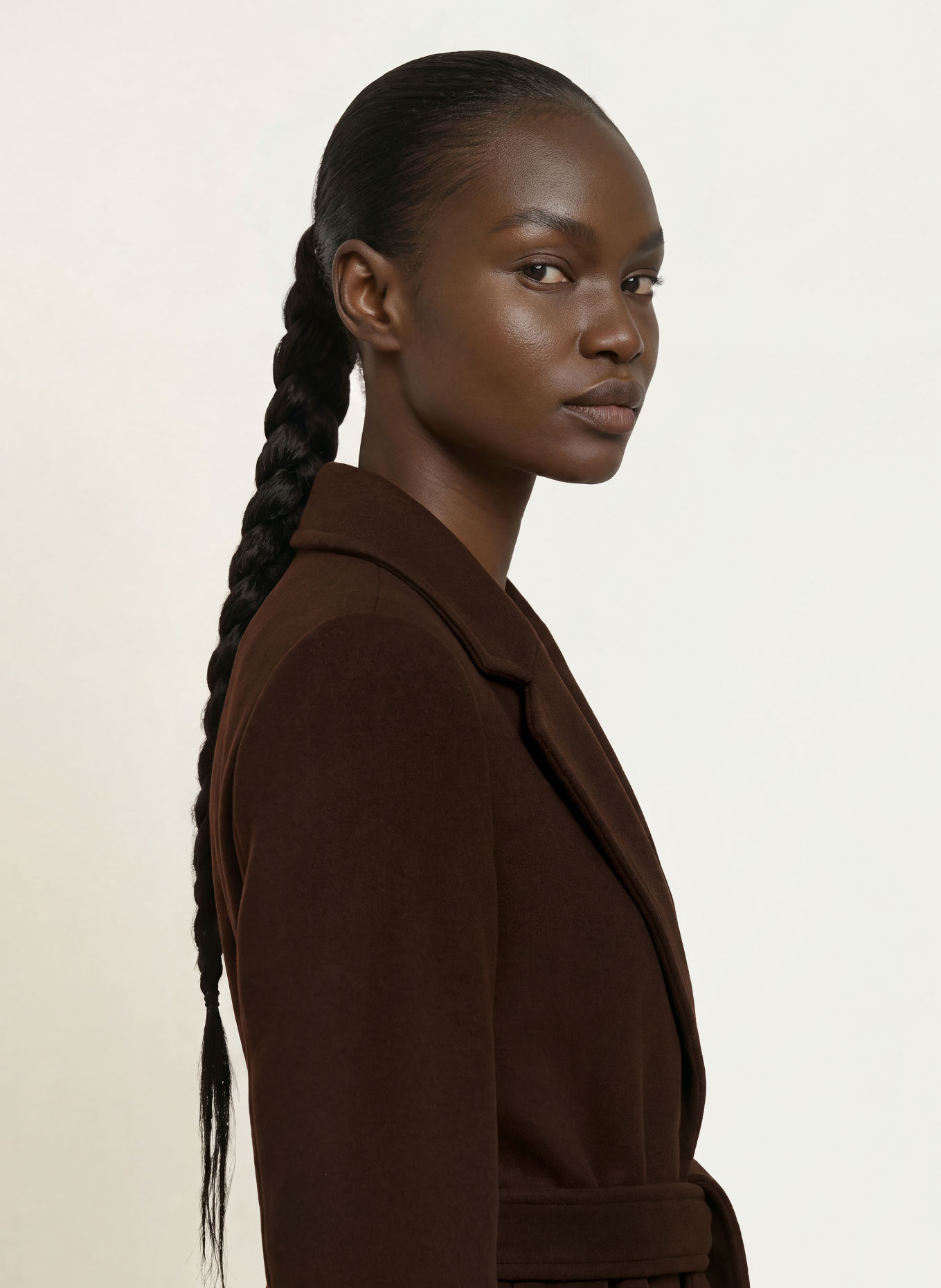 CLAUDIE PIERLOT Wollmantel: DUNKELBRAUN
