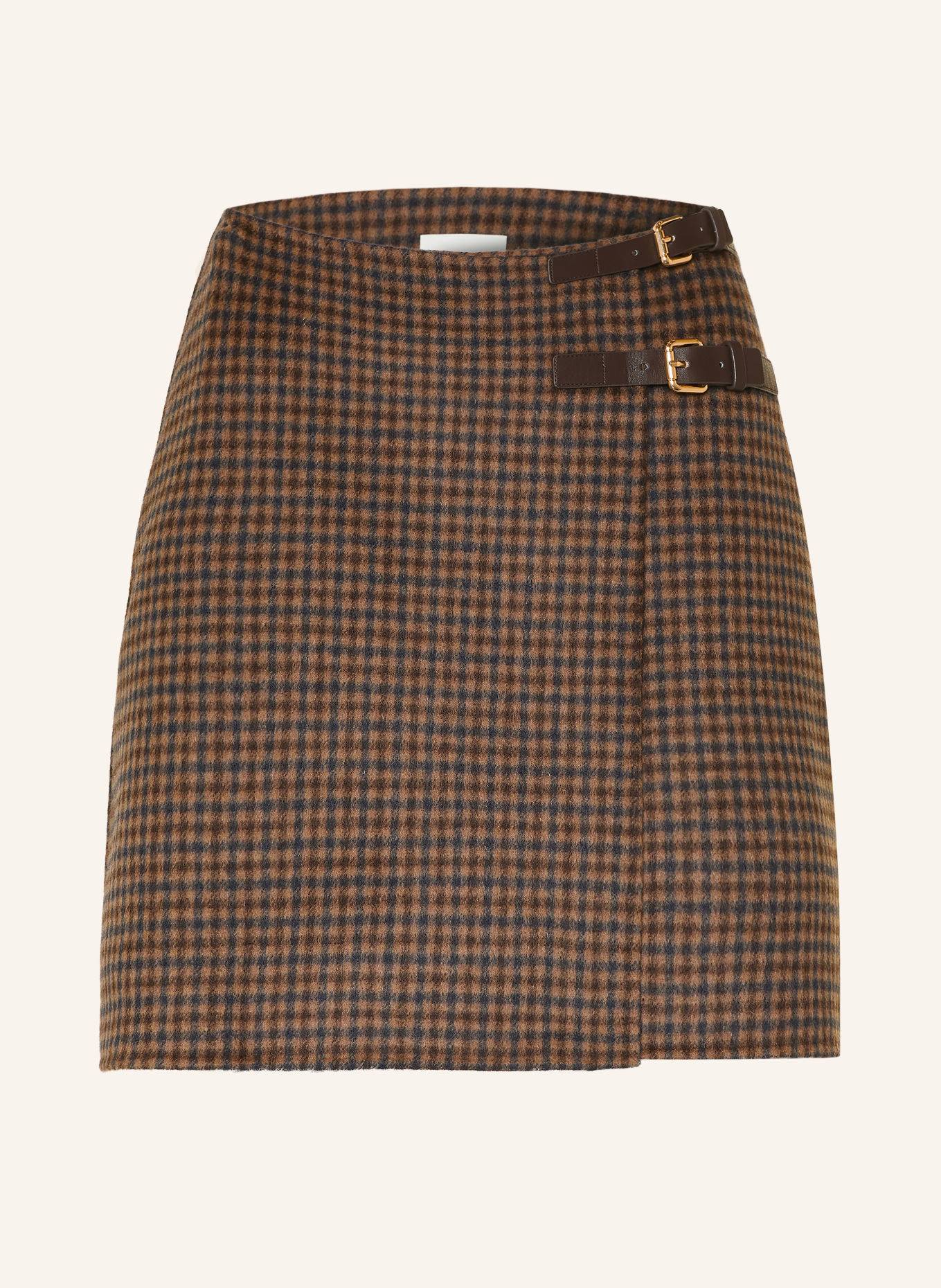 CLAUDIE PIERLOT Wickelrock: DUNKELBRAUN / BRAUN / SCHWARZ