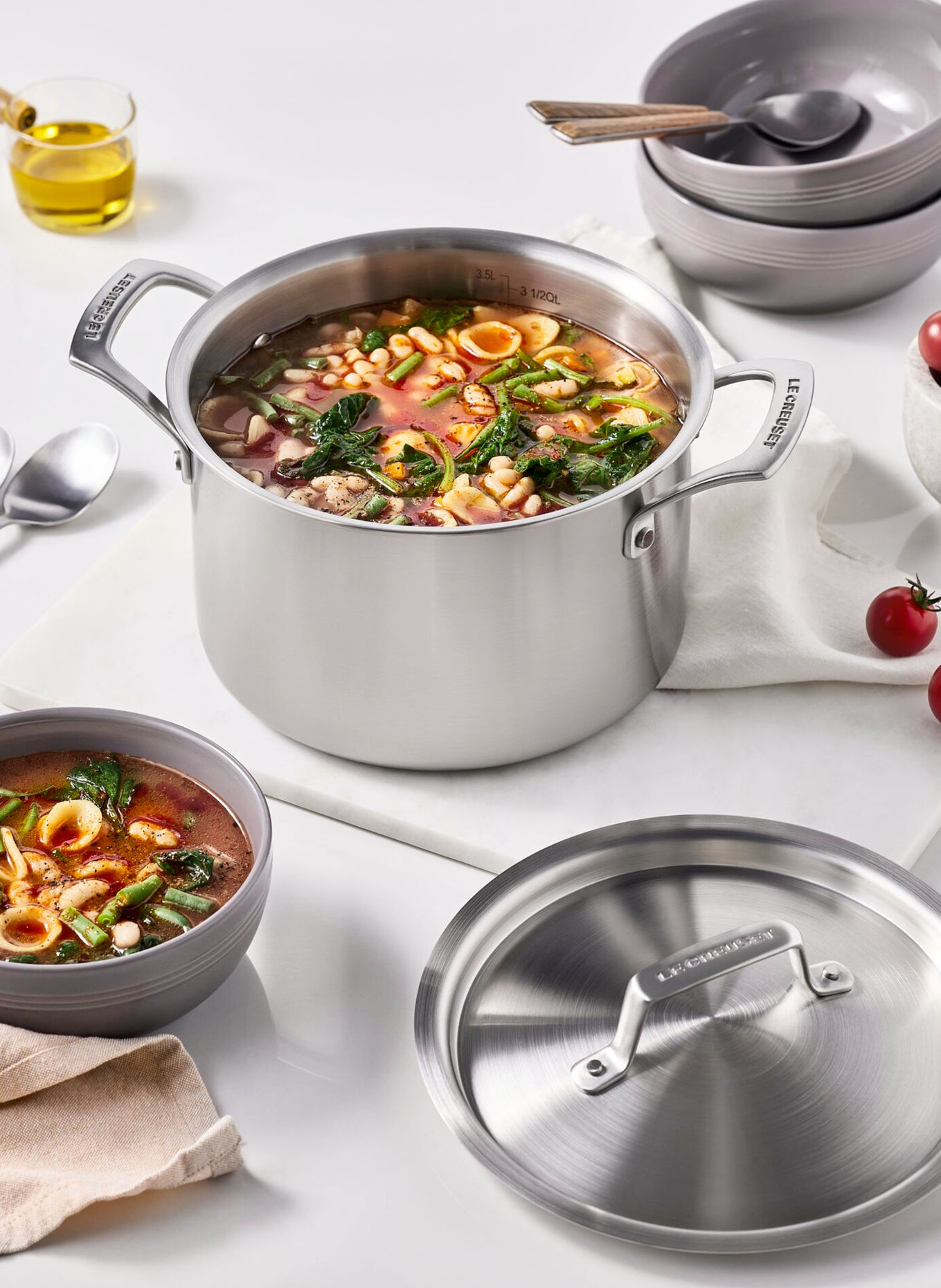 LE CREUSET Köttgryta 3-PLY: NO COLOR