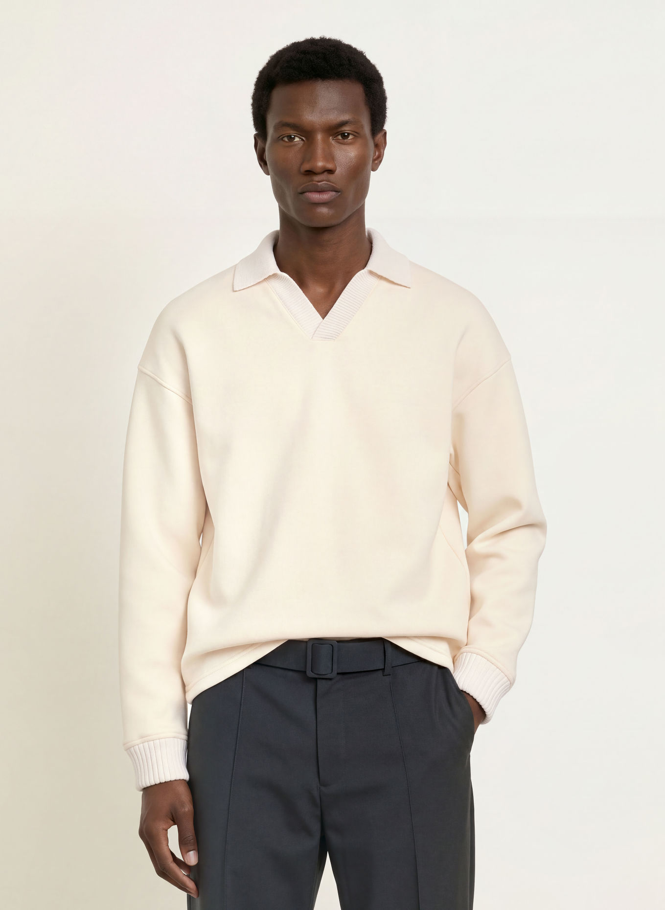 REISS Sweatshirt BEATON: CRÈME