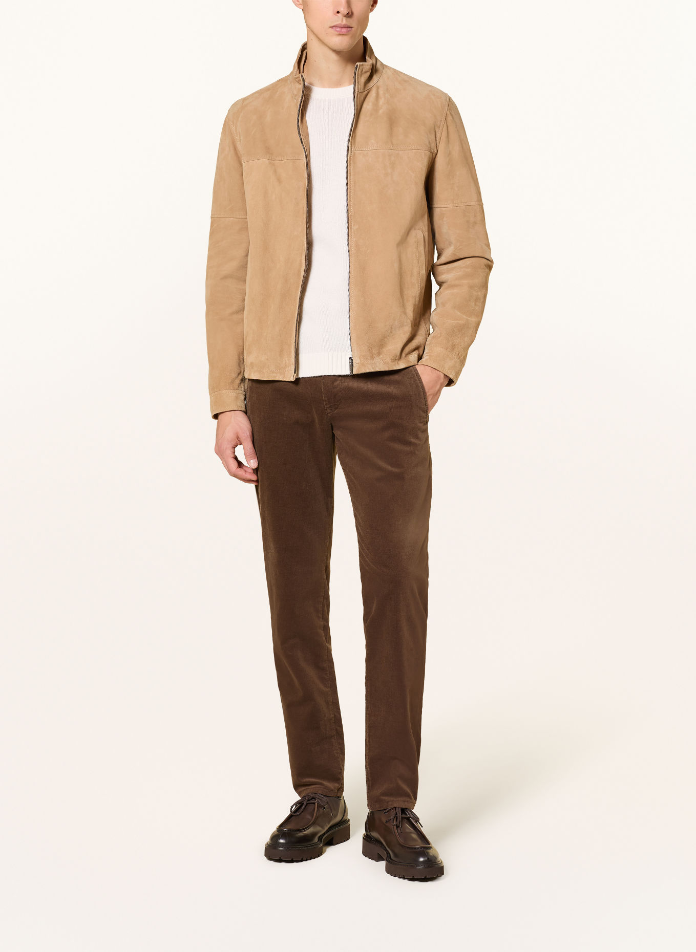 MAC Corduroy Pants, Regular Fit: DARK BROWN