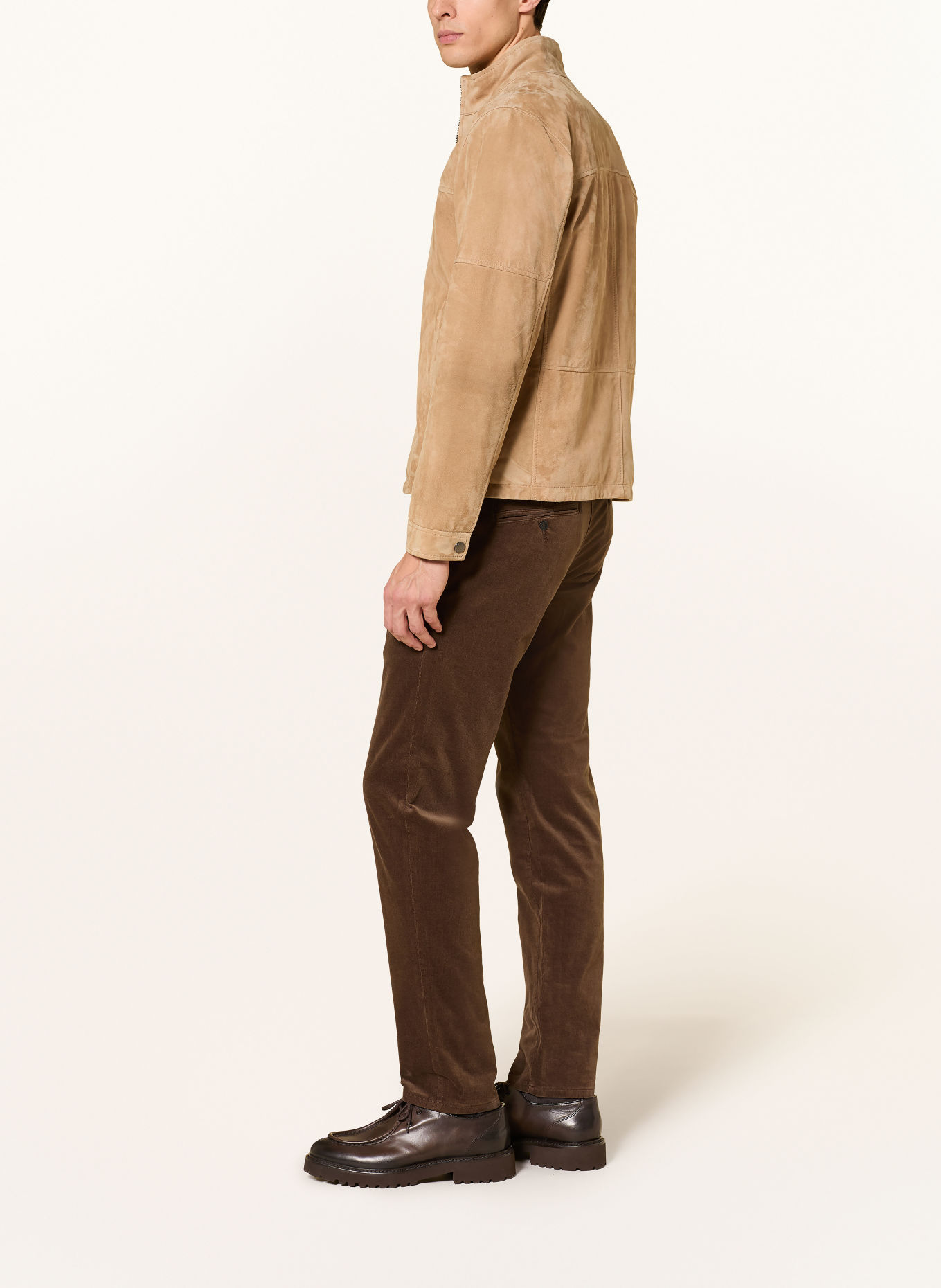 MAC Corduroy Pants, Regular Fit: DARK BROWN