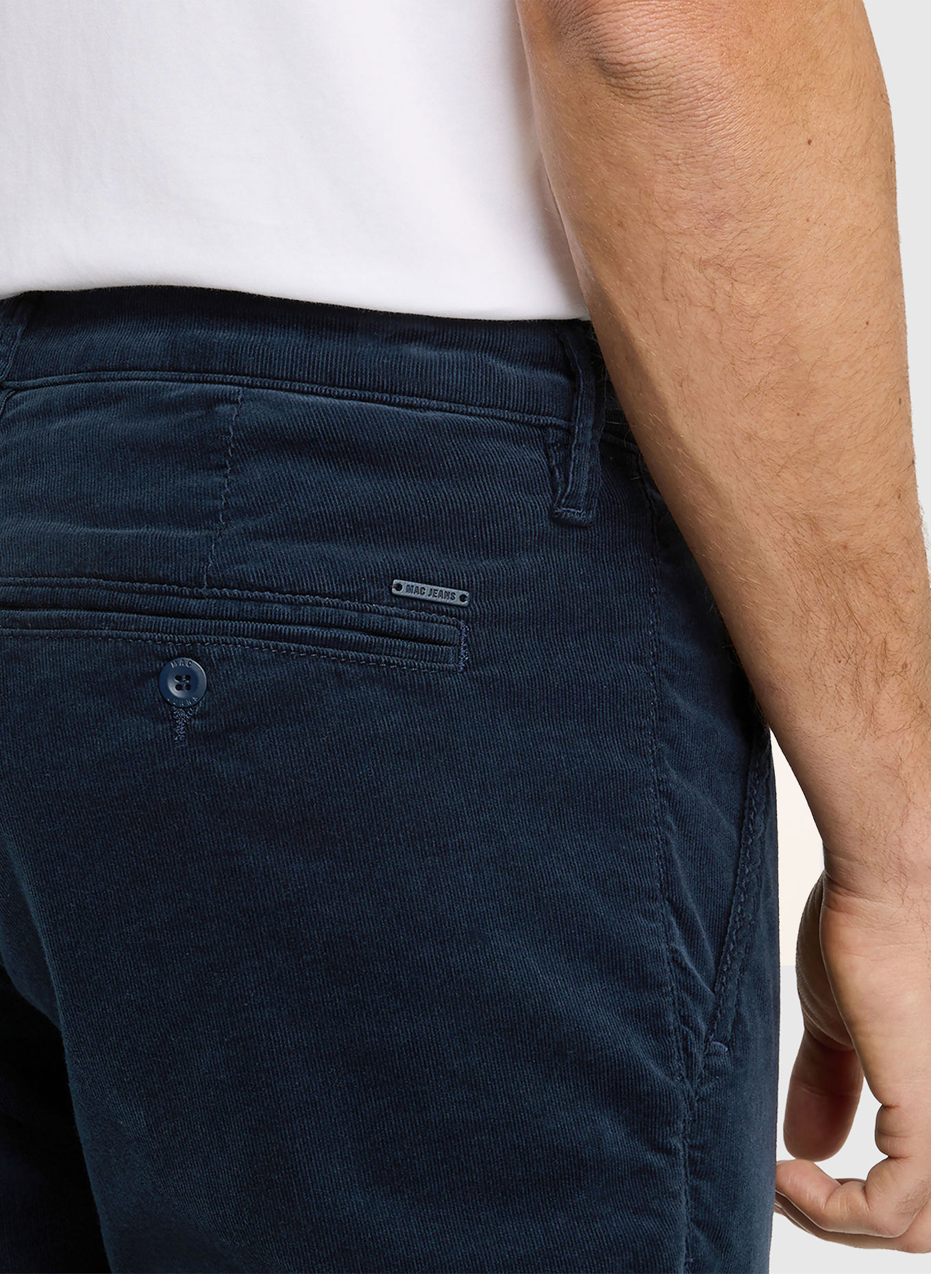 MAC Cordhose Regular Fit: DUNKELBLAU