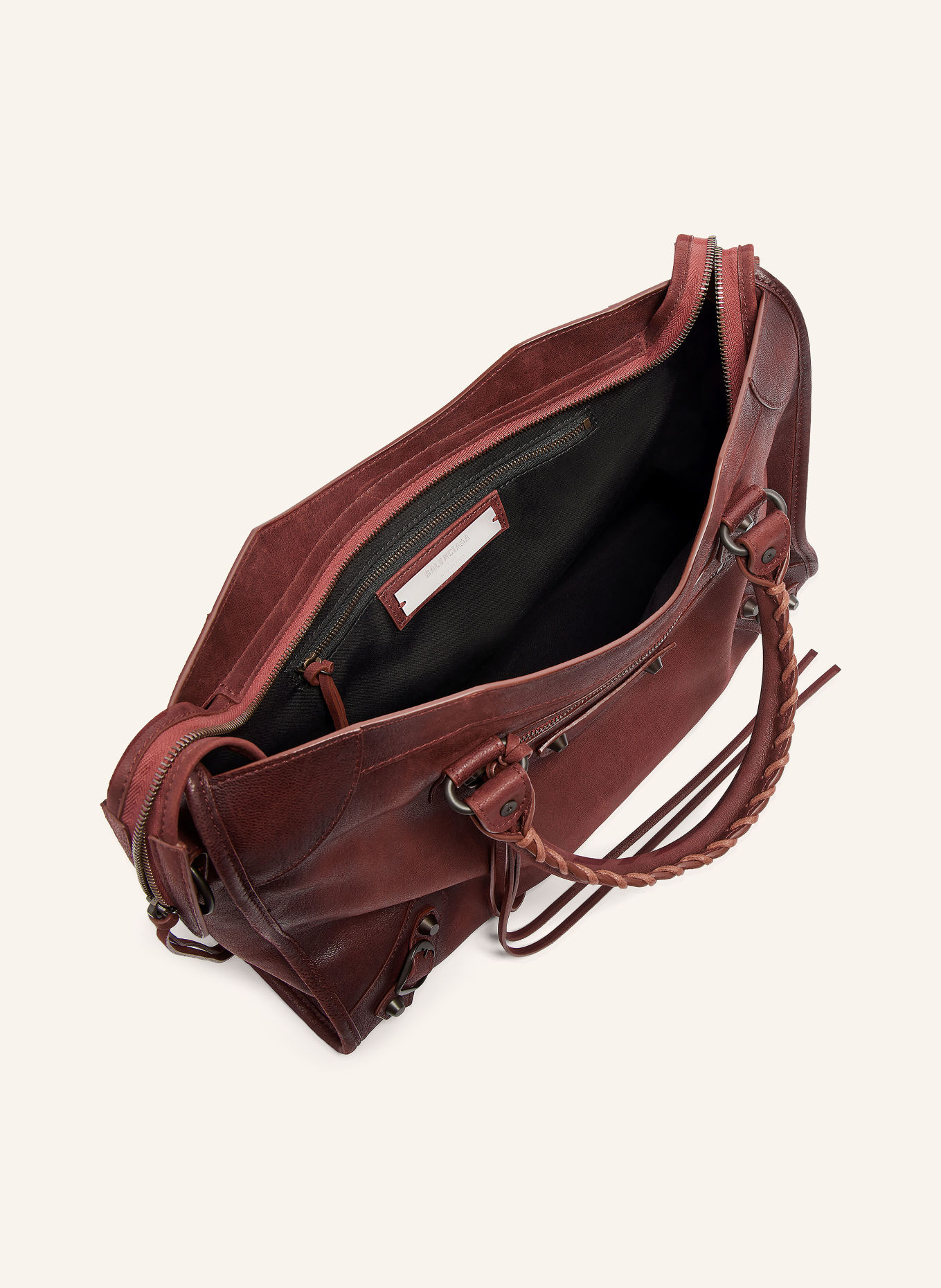 BALENCIAGA Handtasche LE CITY MEDIUM: DUNKELROT