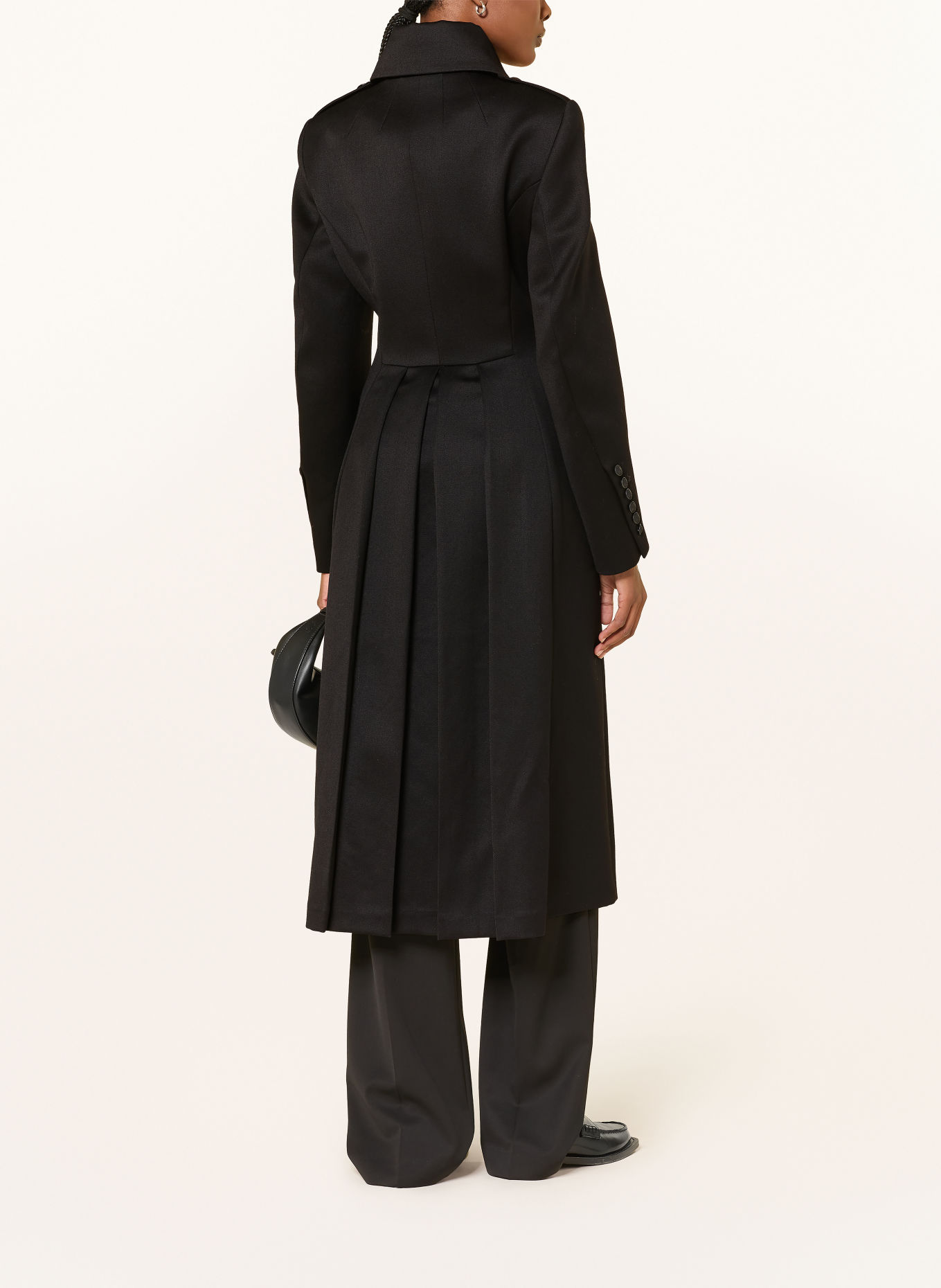 DRYKORN Wollmantel DRYQUEENS: SCHWARZ