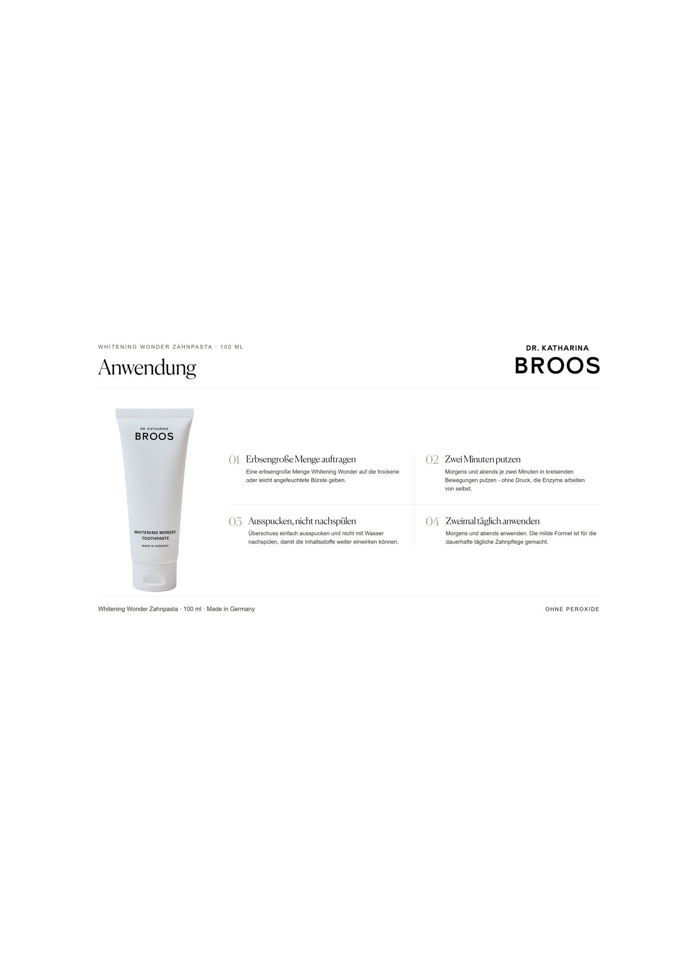 DR. KATHARINA BROOS WHITENING WONDER TOOTHPASTE